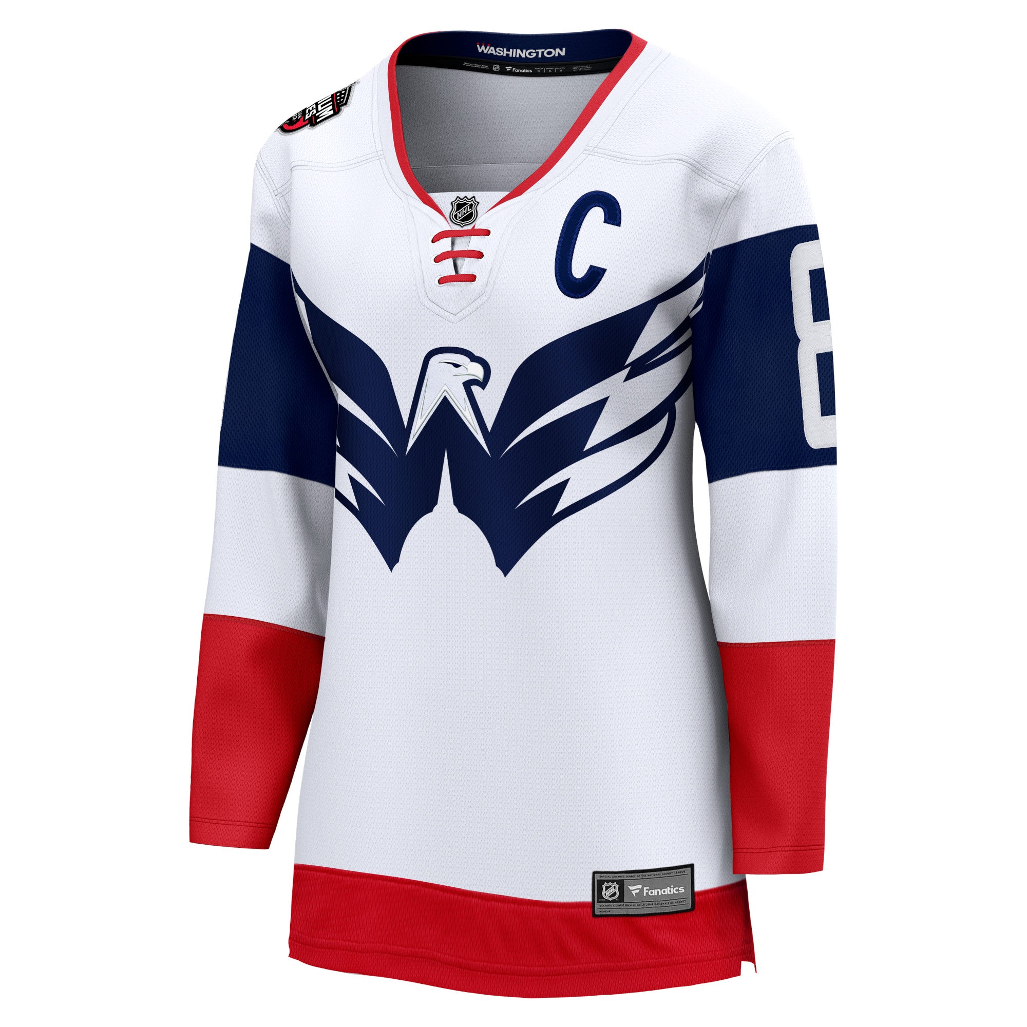 Women's Fanatics Branded Alexander Ovechkin White Washington Capitals 2023 NHL Stadium Series Breakaway Player Jersey