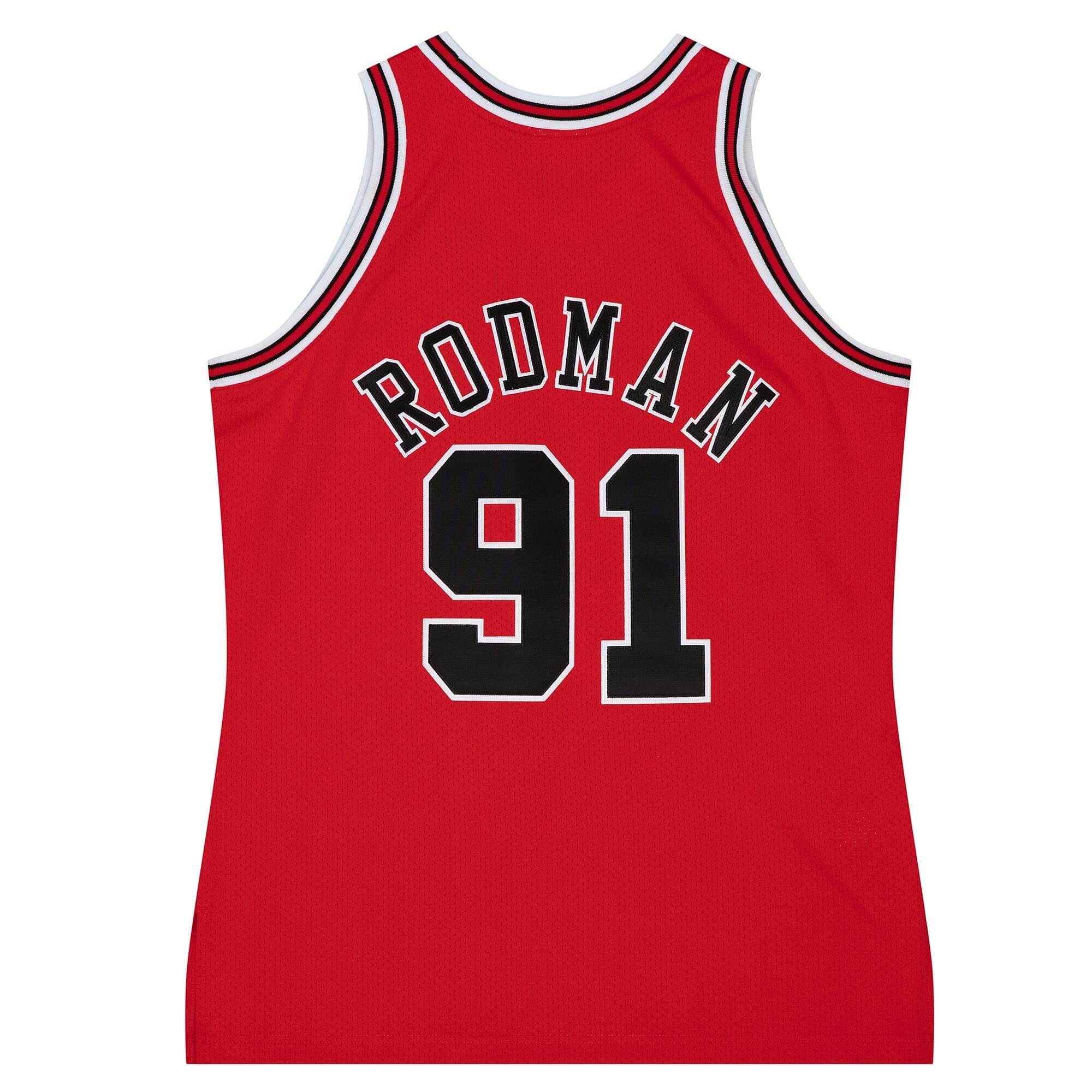 Authentic Dennis Rodman Chicago Bulls Road 1997-98 Jersey