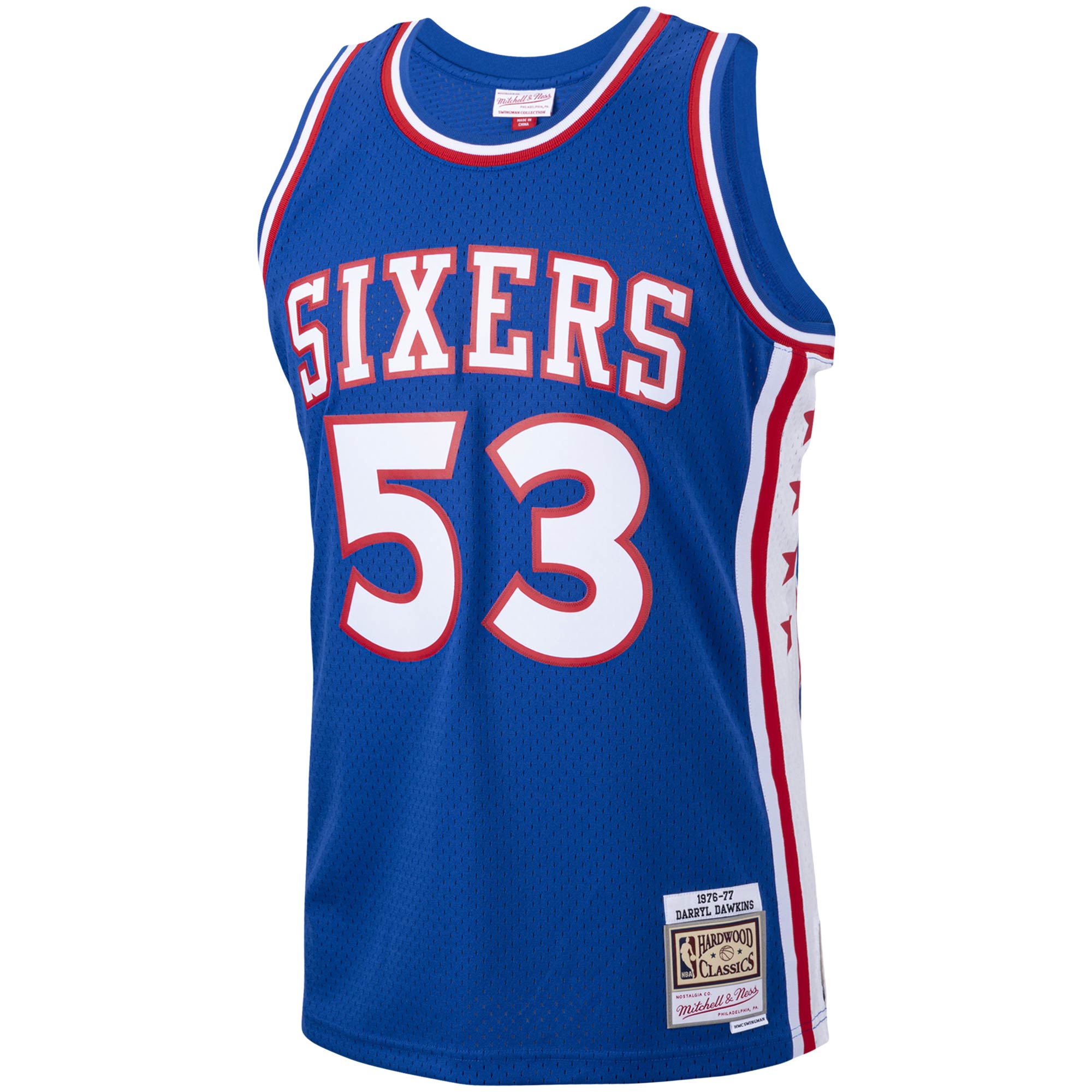 Darryl Dawkins Philadelphia 76ers Mitchell & Ness Hardwood Classics Swingman Jersey - Royal