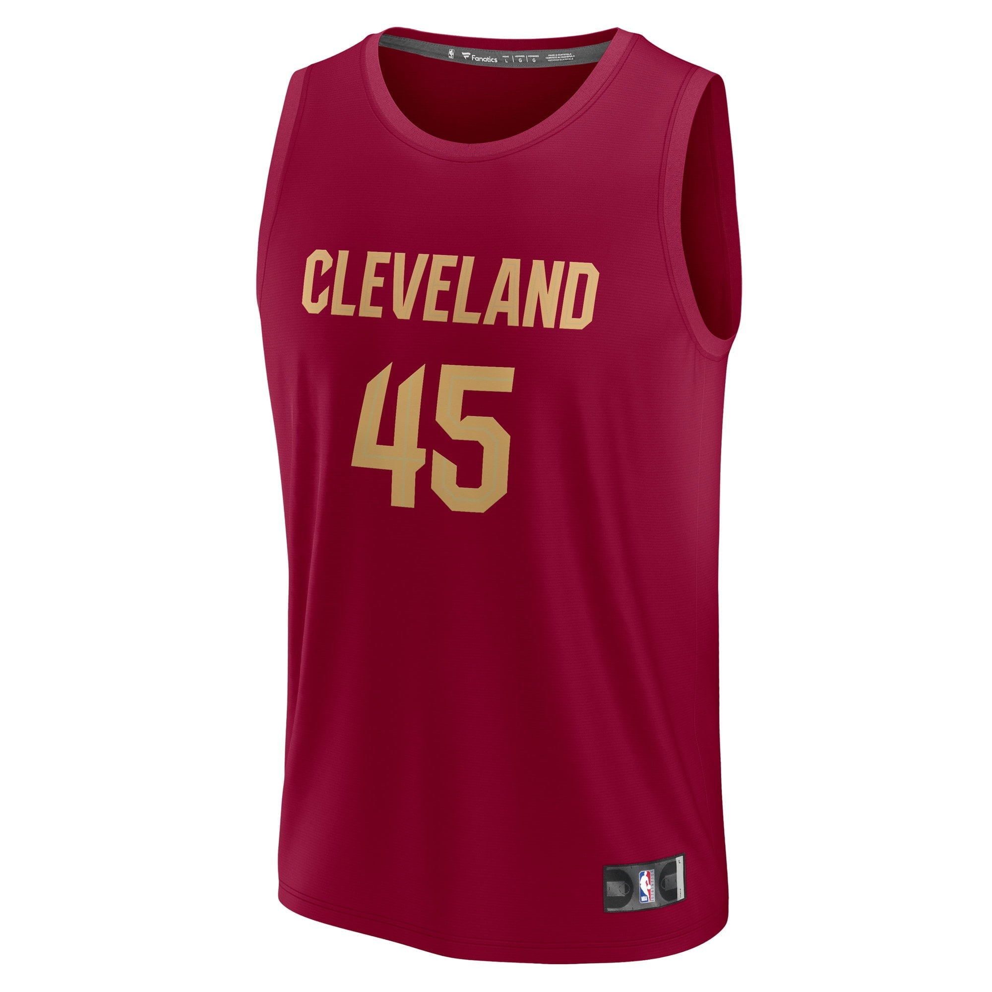Youth Fanatics Branded Donovan Mitchell Red Cleveland Cavaliers Fast Break Player Jersey - Icon Edition