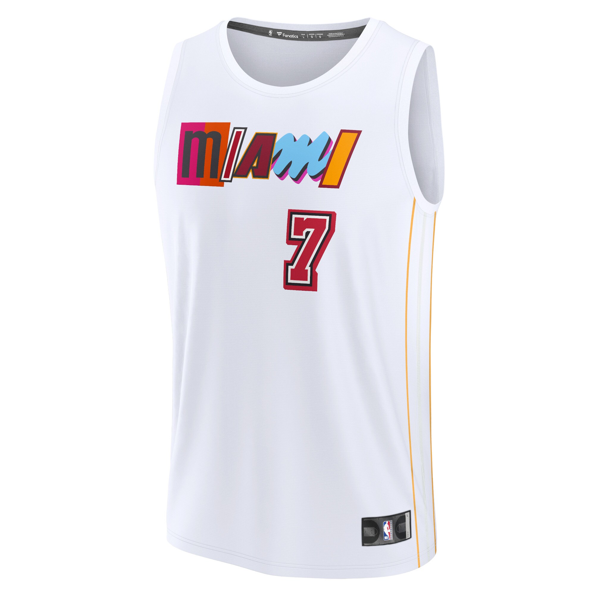 Kyle Lowry Miami Heat Fanatics Branded 2022/23 Fastbreak Jersey - City Edition - White