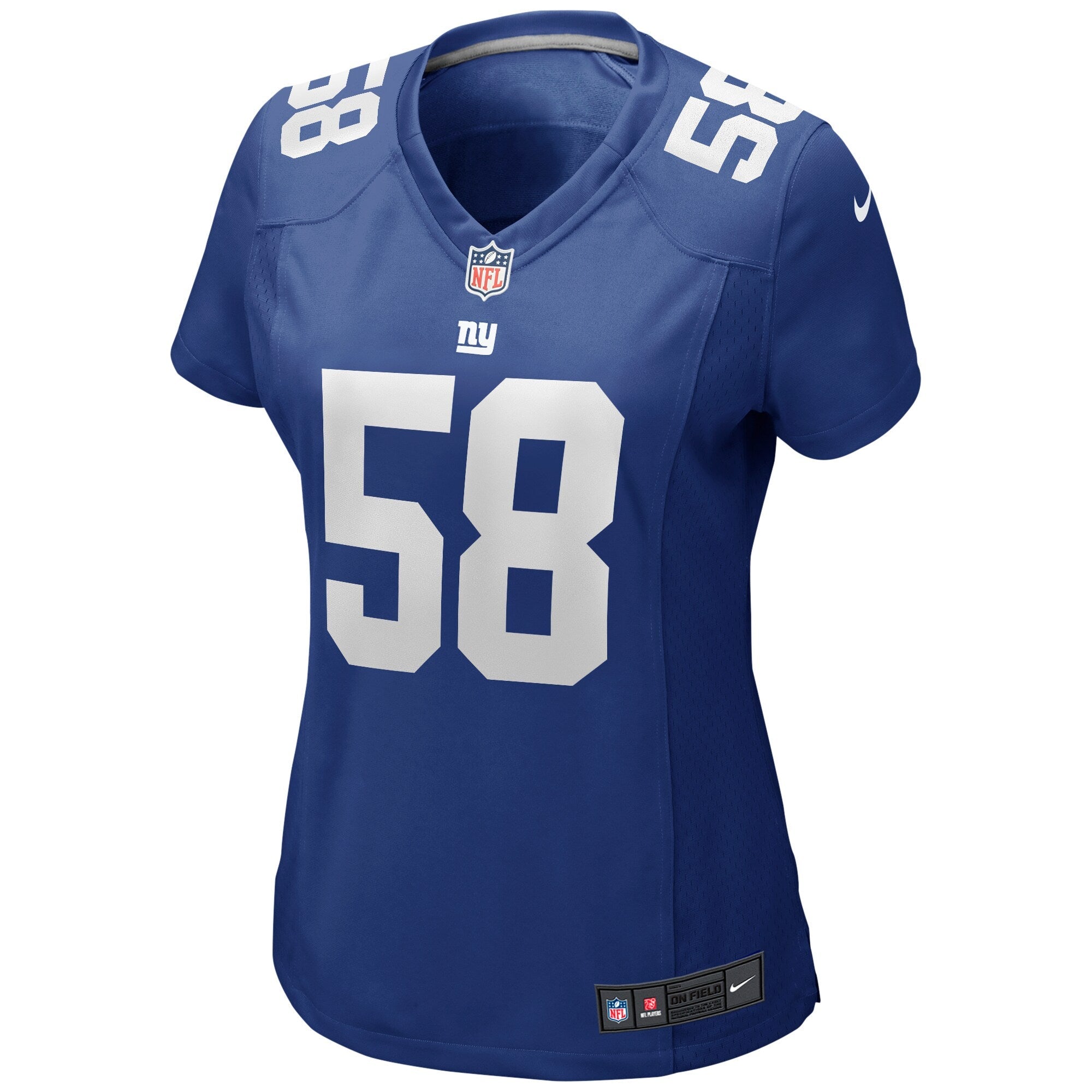 Women's Nike Carl Banks Royal New York Giants Game Retired Player Jersey