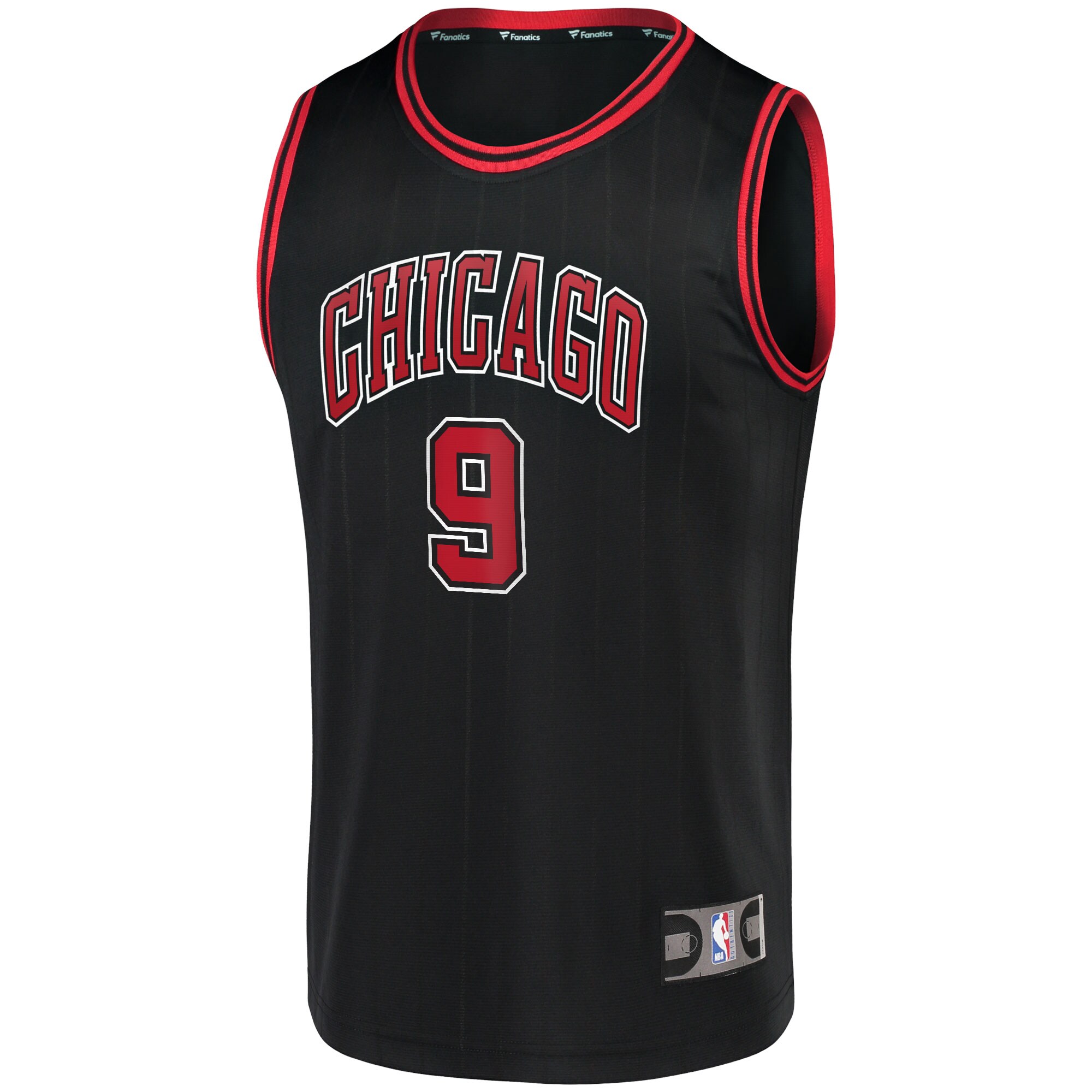 Nikola Vucevic Chicago Bulls Fanatics Branded Fast Break Replica Player Jersey - Statement Edition - Black