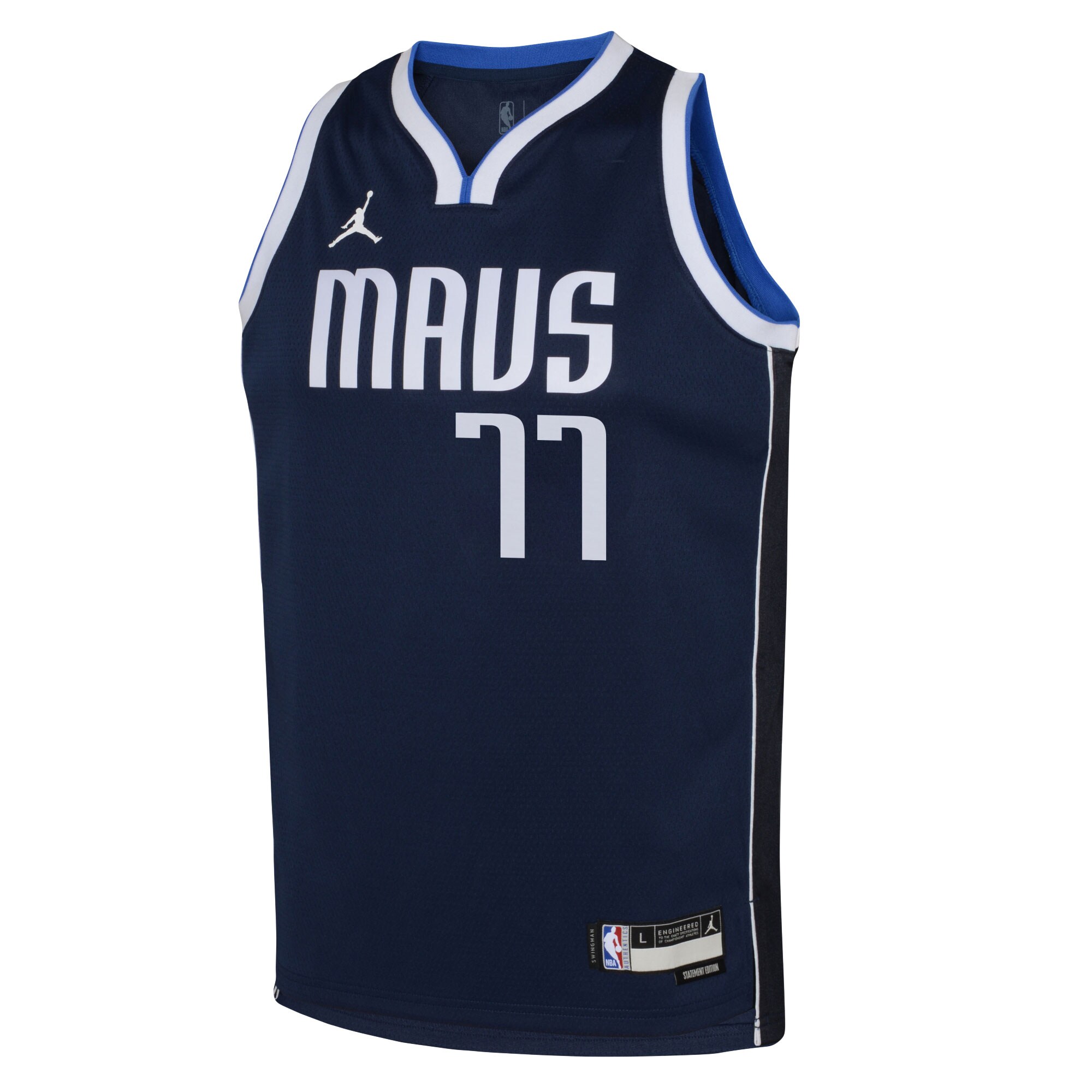Luka Doncic Dallas Mavericks Jordans Brand Youth Swingman Jersey - Statement Edition - Navy