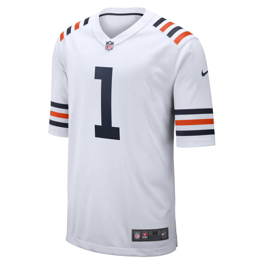Men's Chicago Bears Justin Fields White Alternate Game Jersey