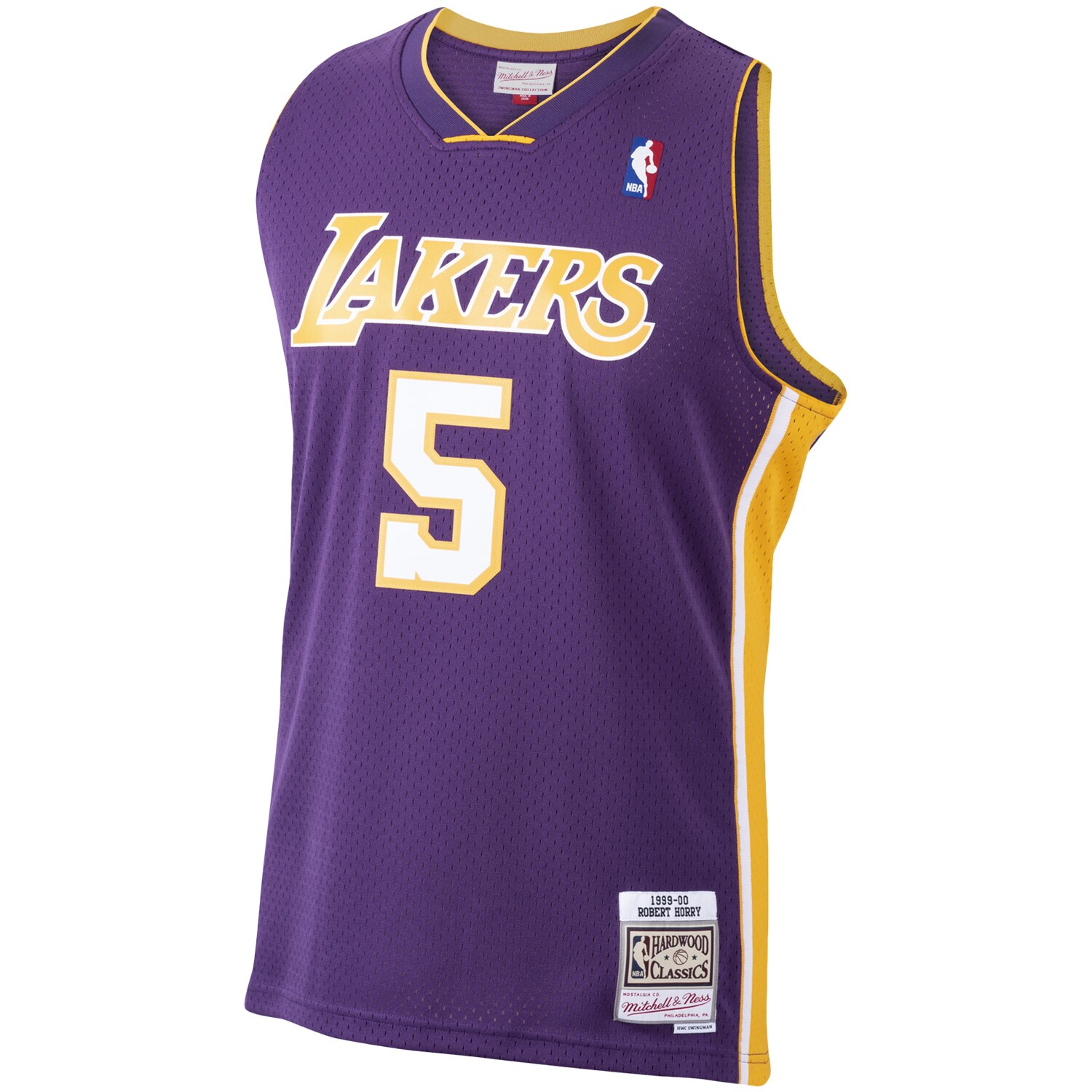 Robert Horry Los Angeles Lakers Mitchell & Ness Hardwood Classics Swingman Jersey - Purple