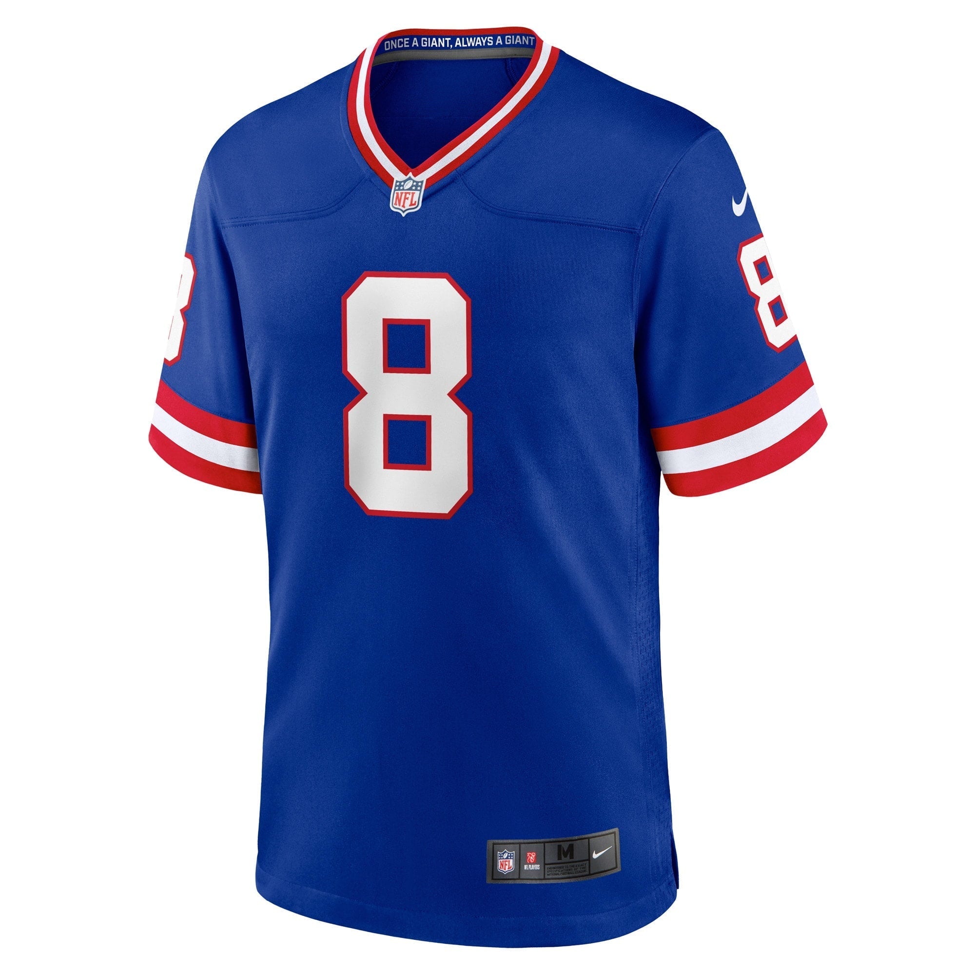 Men's Nike Daniel Jones Royal New York Giants Classic Player Game Jersey