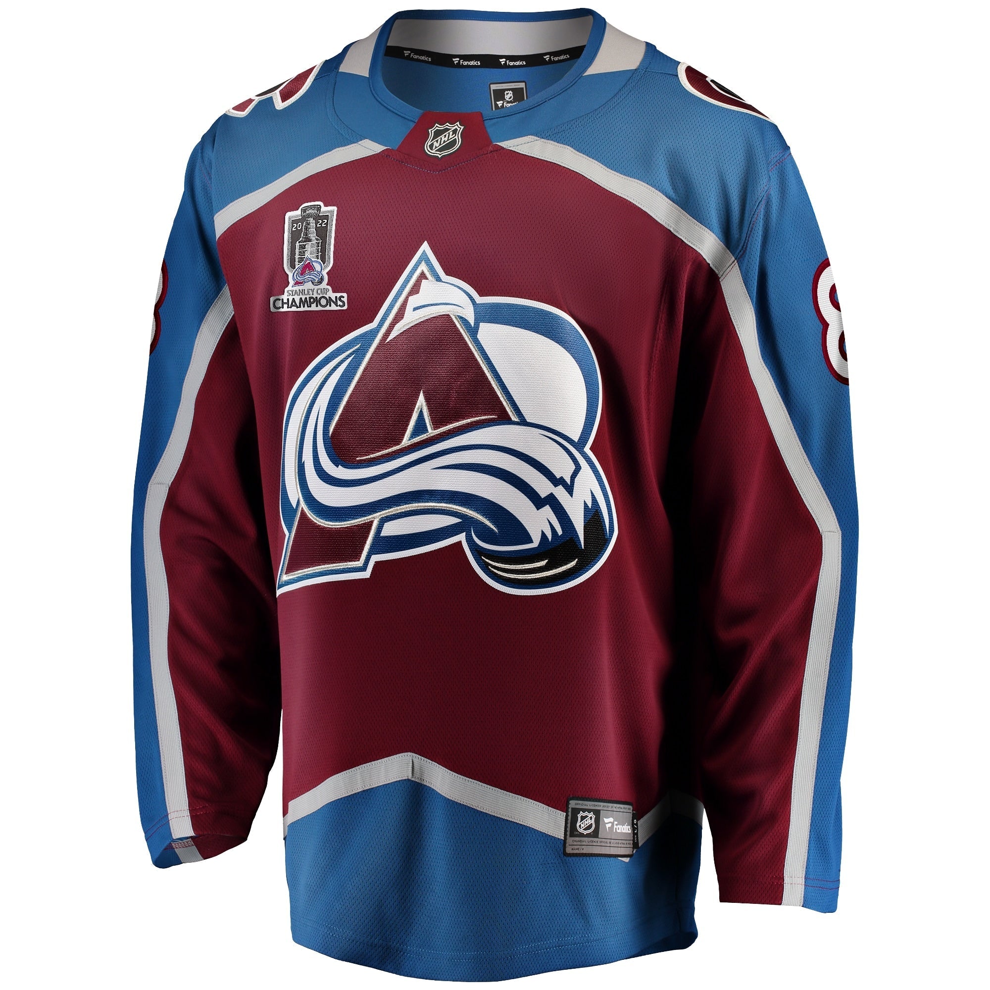 Men's Fanatics Branded Cale Makar Burgundy Colorado Avalanche Home 2022 Stanley Cup Champions Breakaway Player Jersey