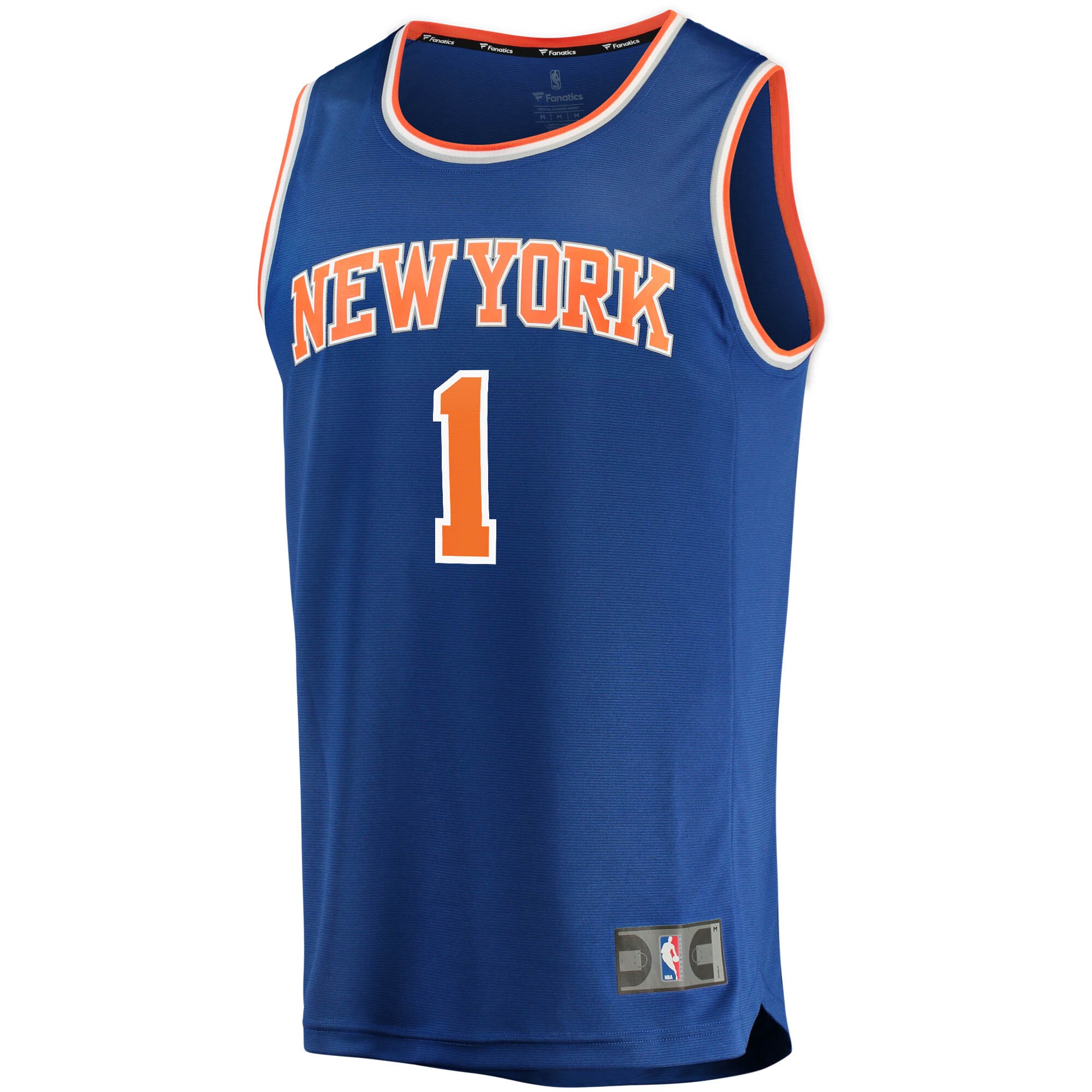 Obi Toppin New York Knicks Fanatics Branded 2020/21 Fast Break Replica Jersey - Icon Edition - Blue