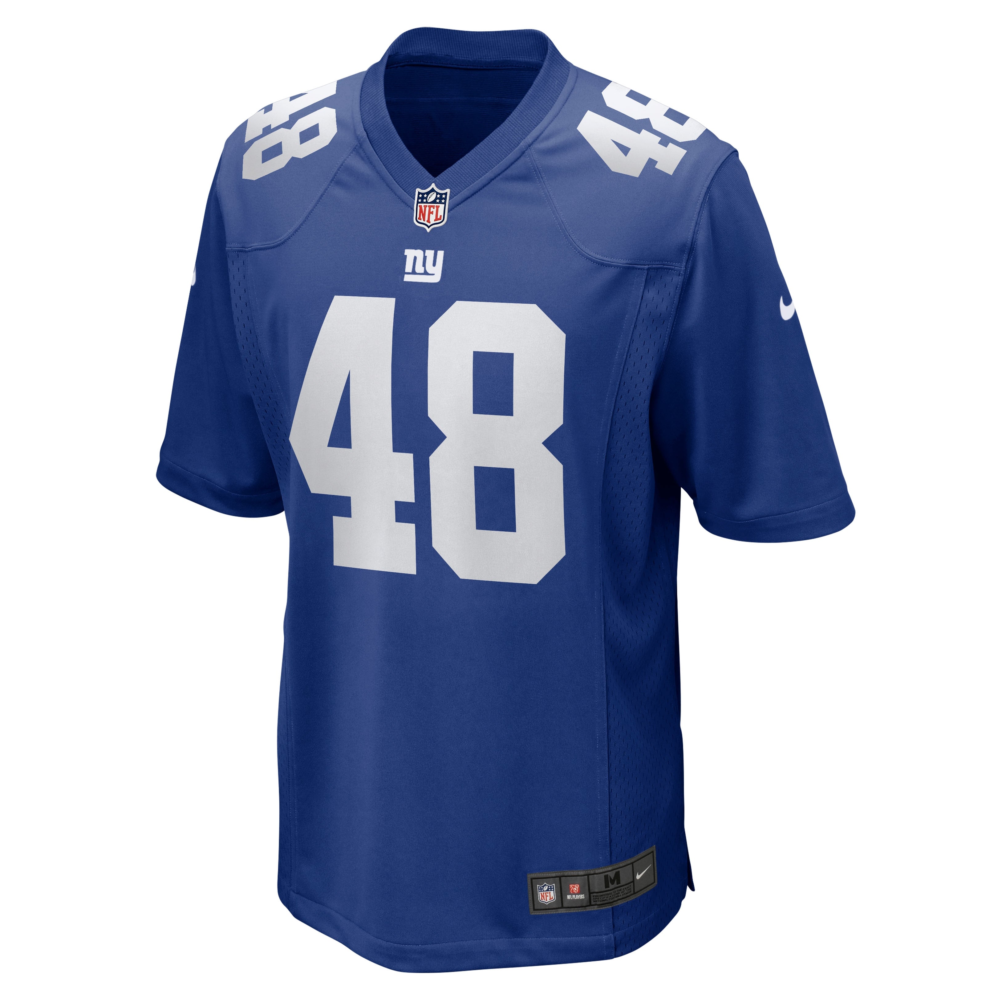 Men's Nike Tae Crowder Royal New York Giants Team Game Jersey
