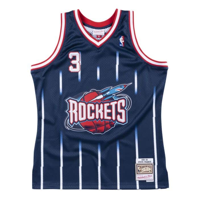 Men's Houston Rockets Steve Francis Mitchell & Ness Navy 1999-2000 Hardwood Classics Swingman Jersey