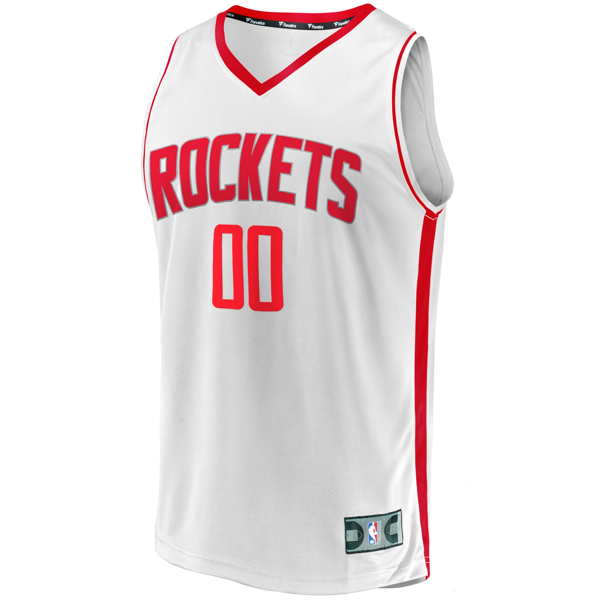 Houston Rockets Fanatics Branded Youth Fast Break Replica Custom Jersey - Association Edition - White