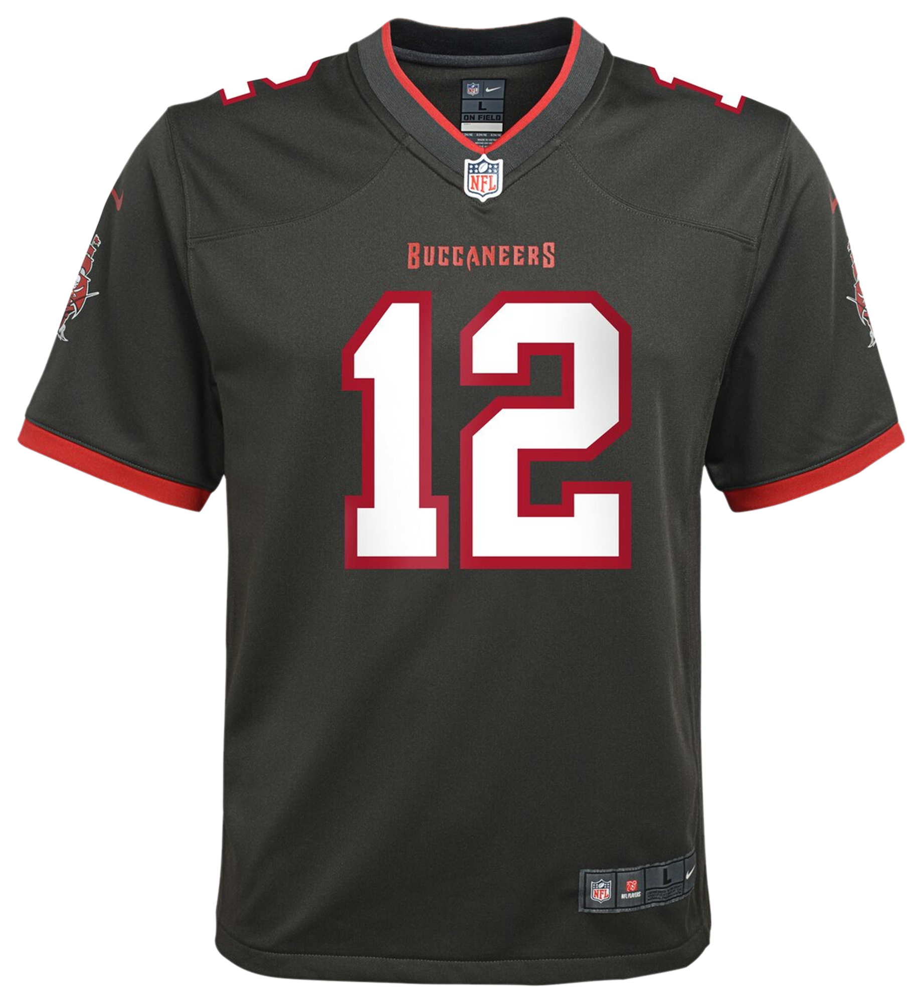 Boys' Grade School Brady Tom Nike Buccaneers Game Jersey - Black