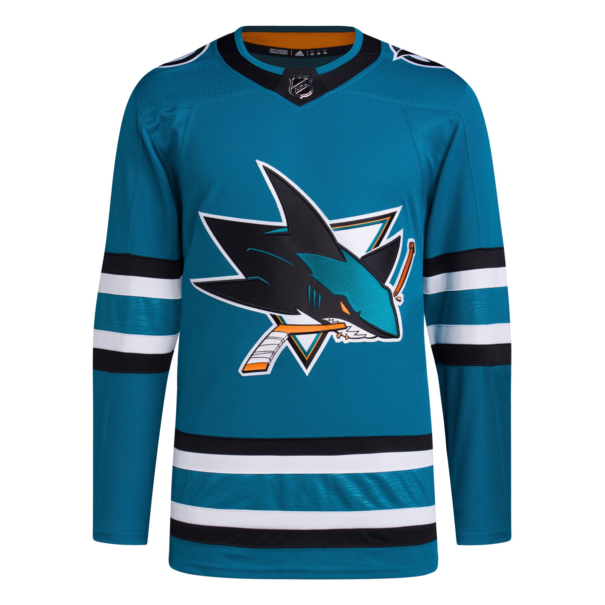 San Jose Sharks adidas Home Primegreen Authentic Pro Jersey - Teal