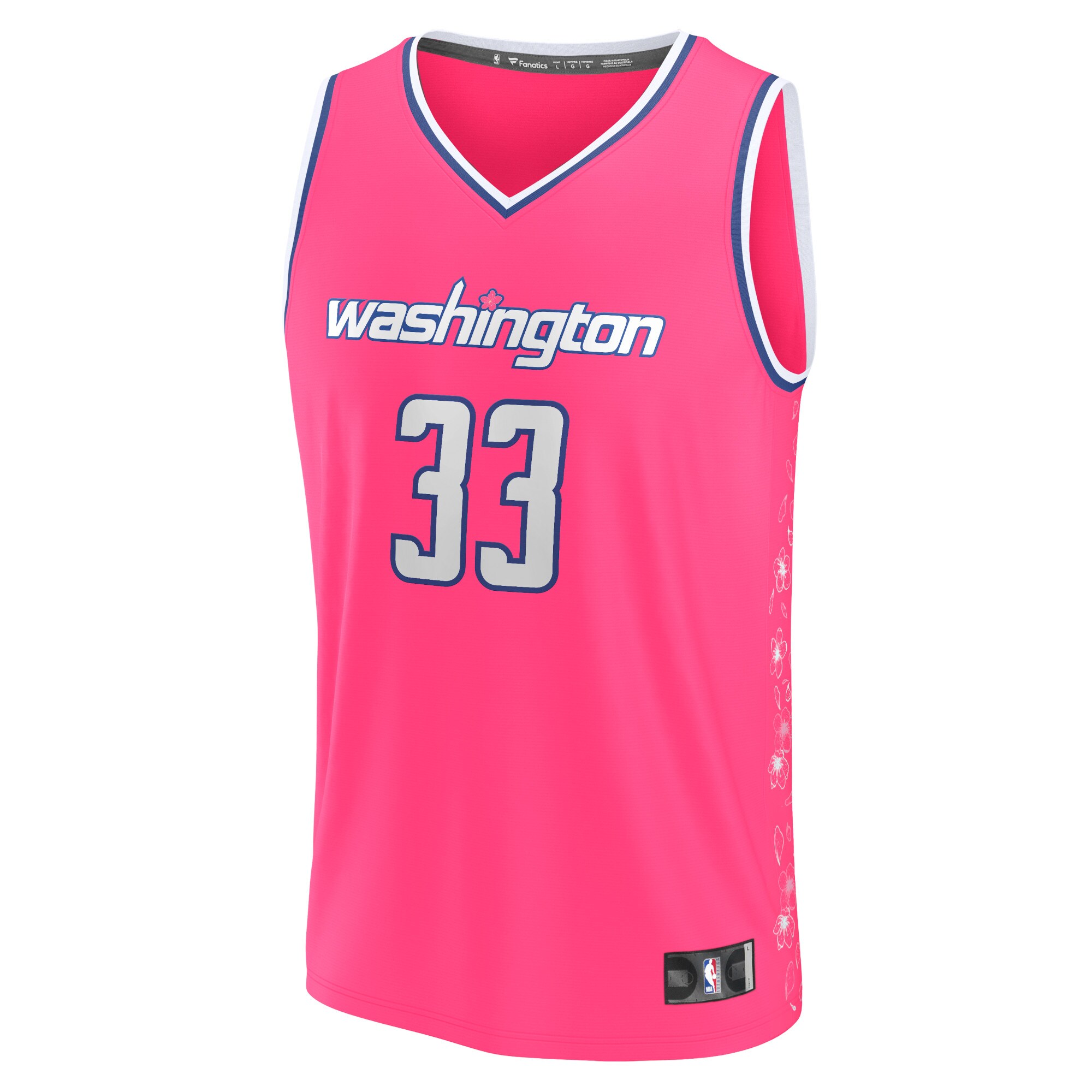 Kyle Kuzma Washington Wizards Fanatics Branded 2022/23 Fastbreak Jersey - City Edition - Pink