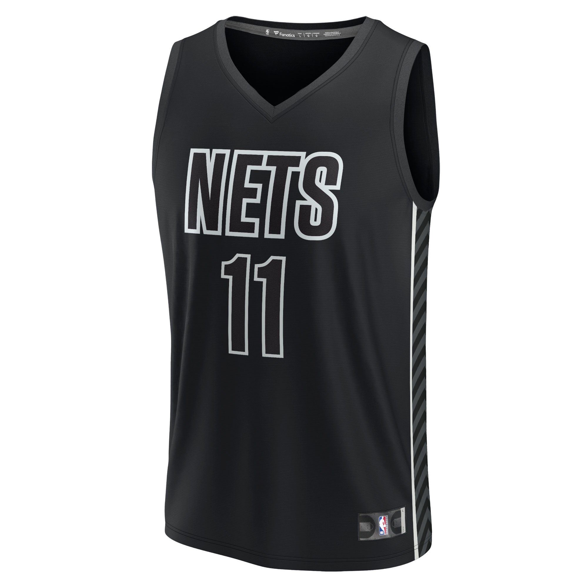 Men's Fanatics Branded Kyrie Irving Black Brooklyn Nets Fast Break Replica Player Jersey - Statement Edition
