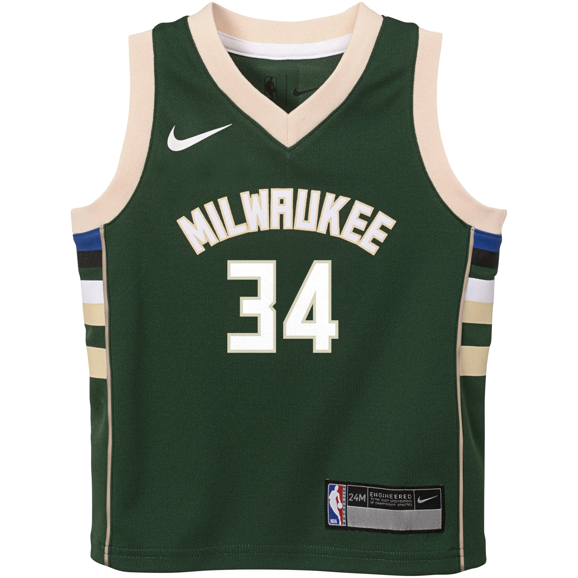 Giannis Antetokounmpo Milwaukee Bucks Nike Infant Swingman Player Jersey - Icon Edition - Hunter Green