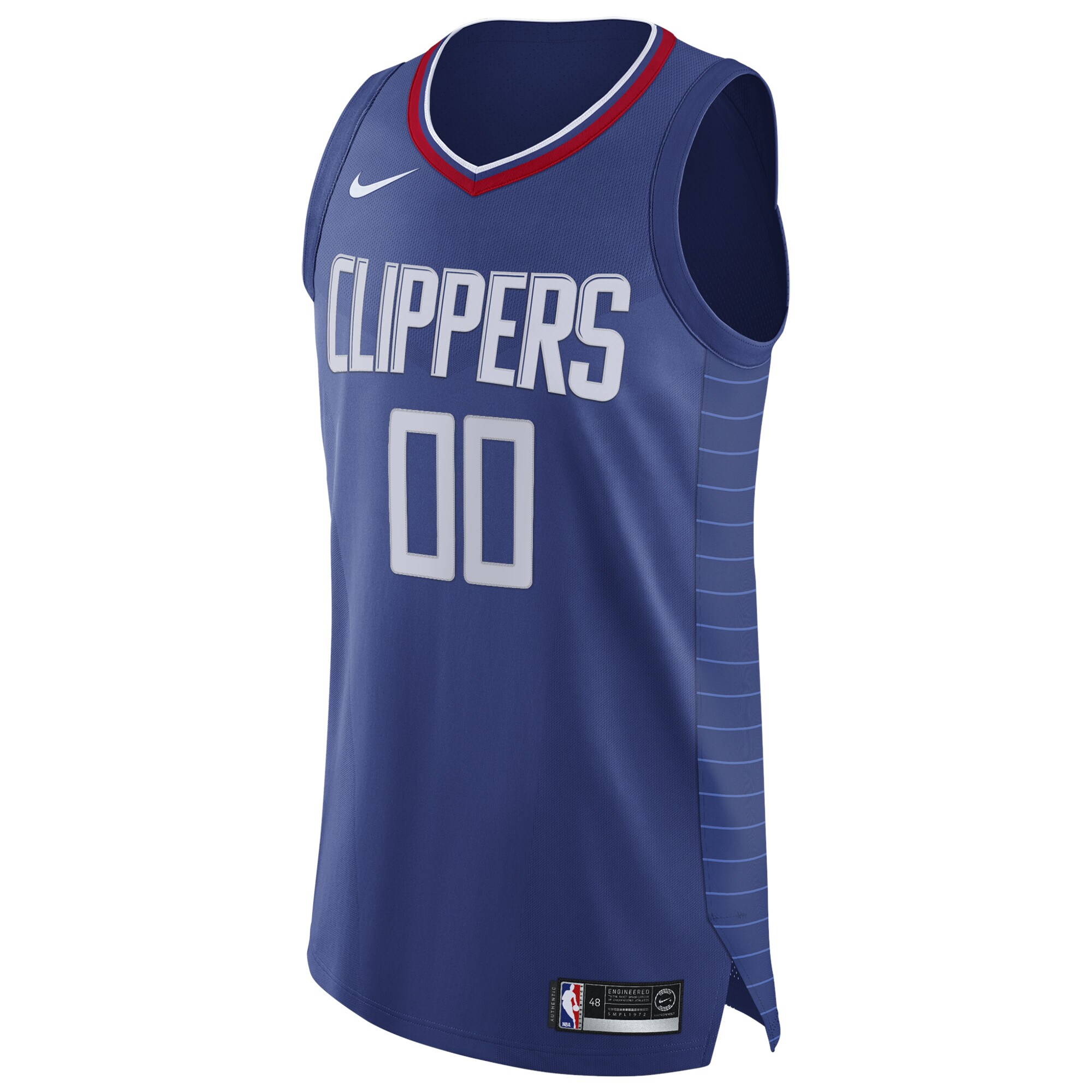 LA Clippers Nike Authentic Custom Jersey Blue - Icon Edition