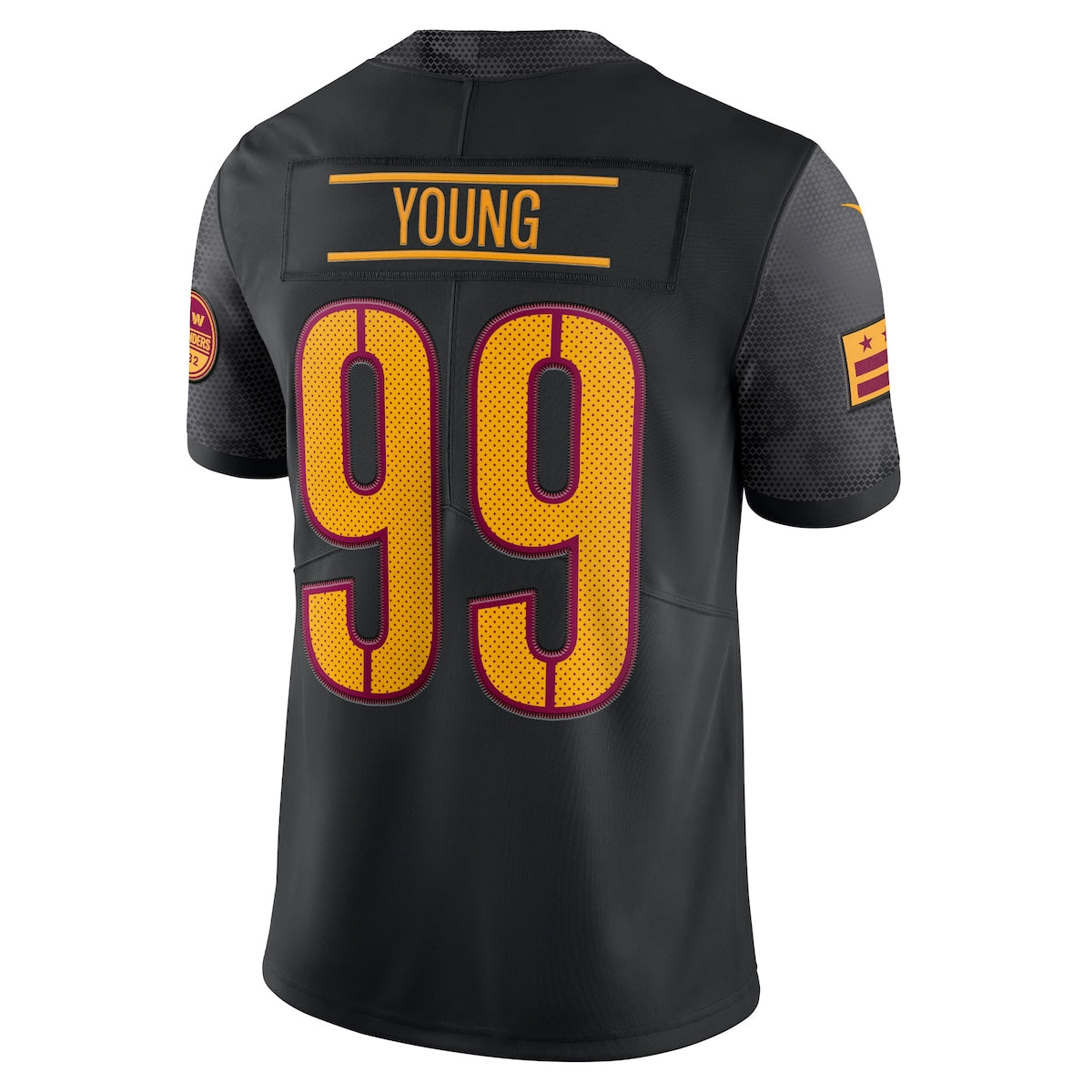 Men's Chase Young Nike Commanders Vapor Limited Jersey - Black