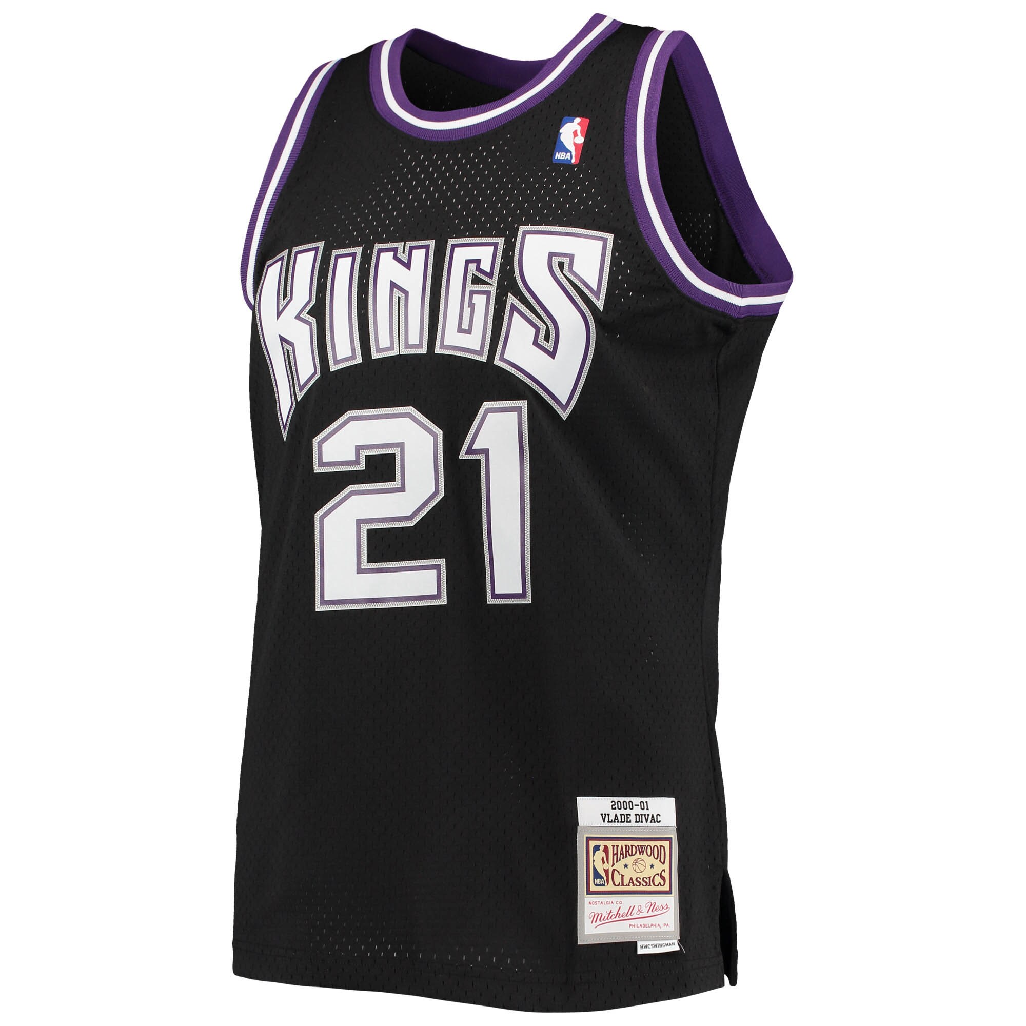 Vlade Divac Sacramento Kings Mitchell & Ness Hardwood Classics Swingman Jersey - Black