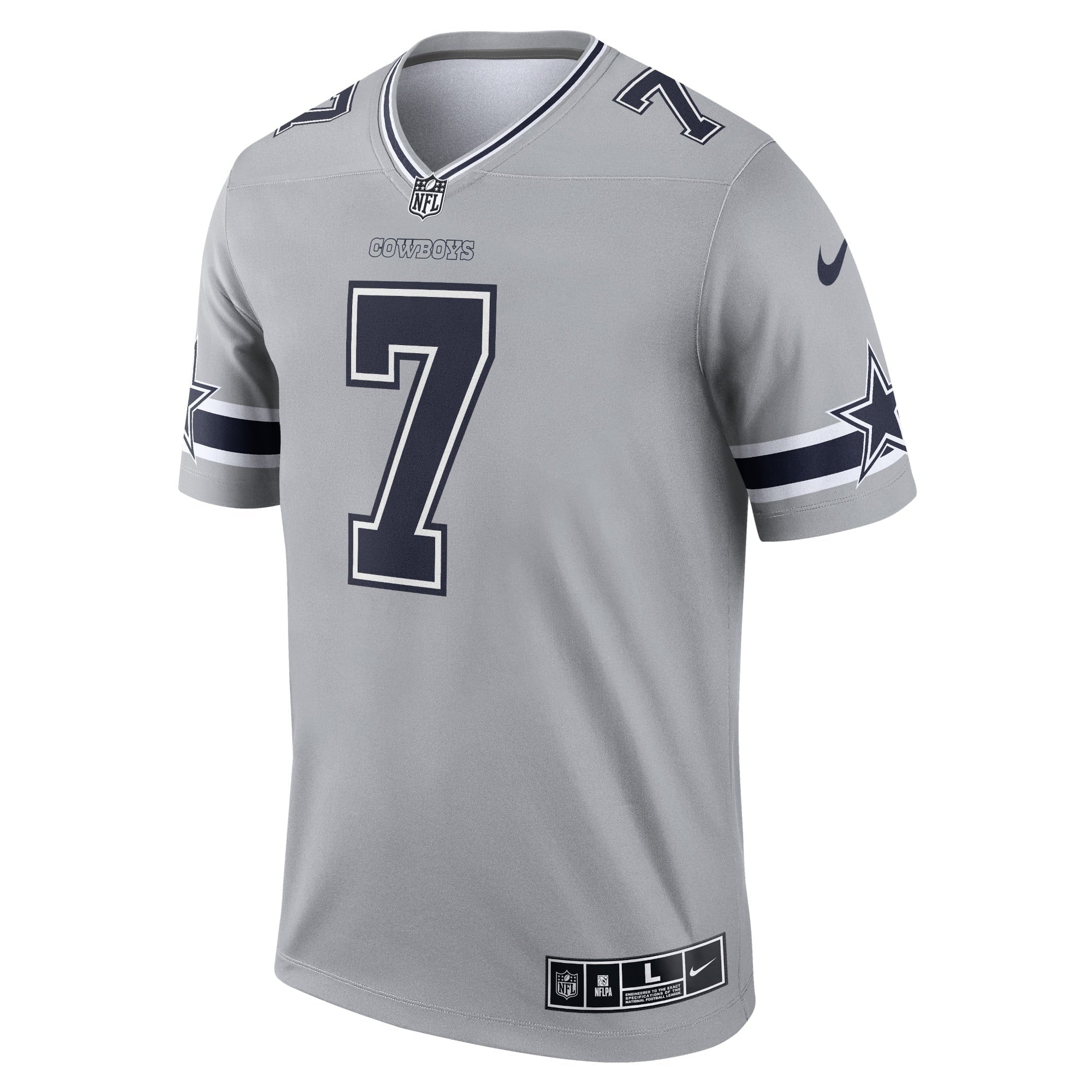 Men's Nike Trevon Diggs Gray Dallas Cowboys Inverted Legend Jersey