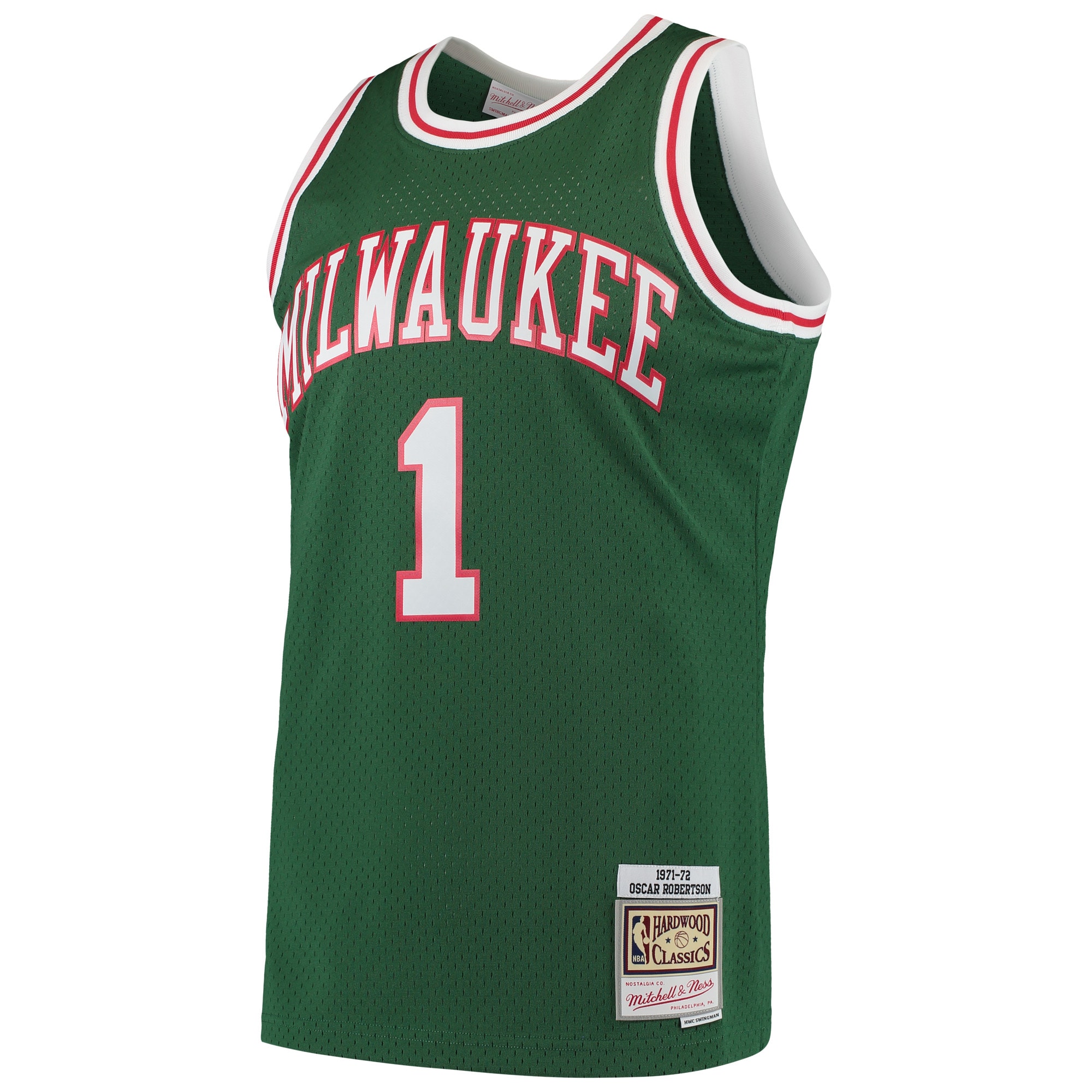 Oscar Robertson Milwaukee Bucks Mitchell & Ness Hardwood Classics Swingman Jersey - Green