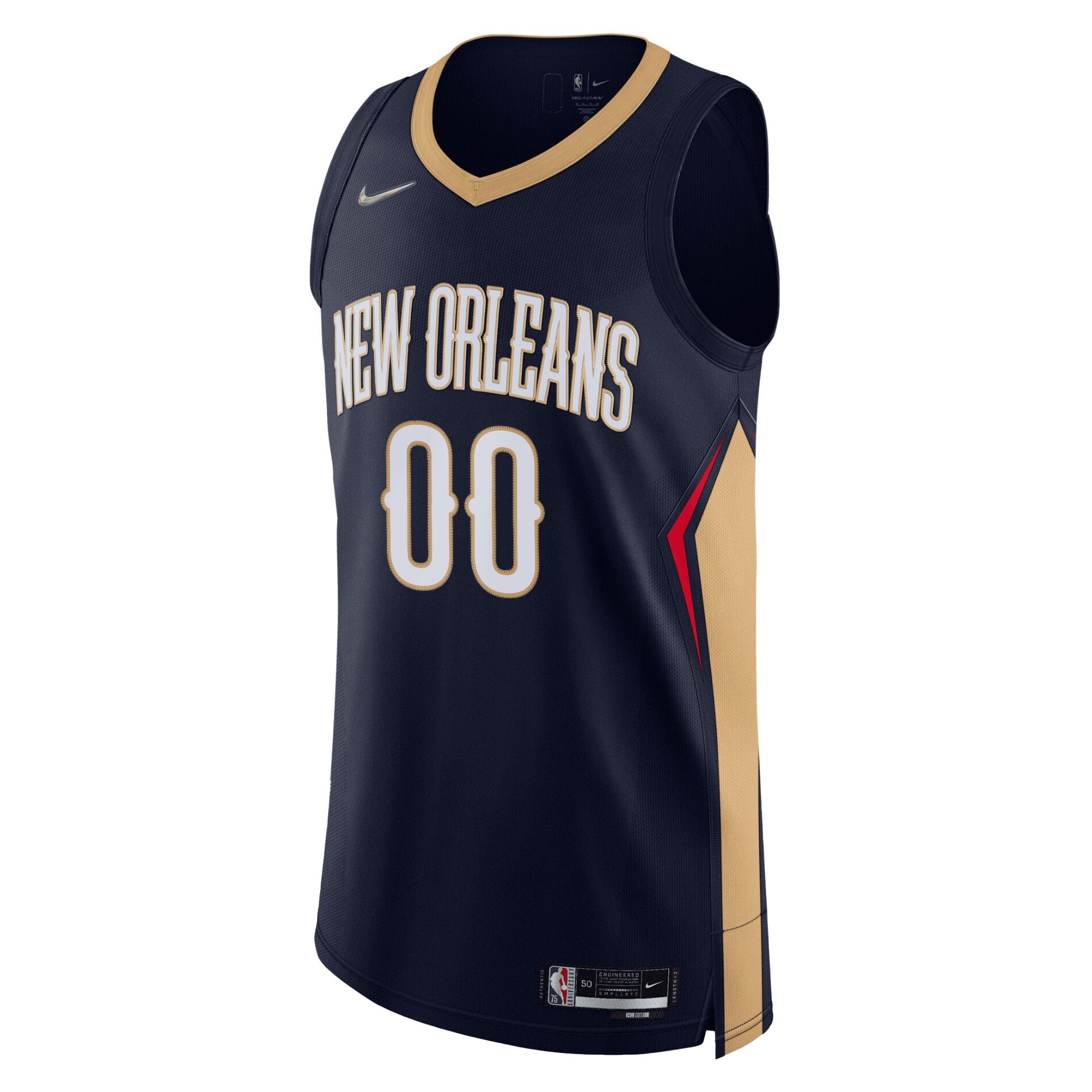 New Orleans Pelicans Nike 2021/22 Diamond Authentic Custom Jersey - Icon Edition - Navy
