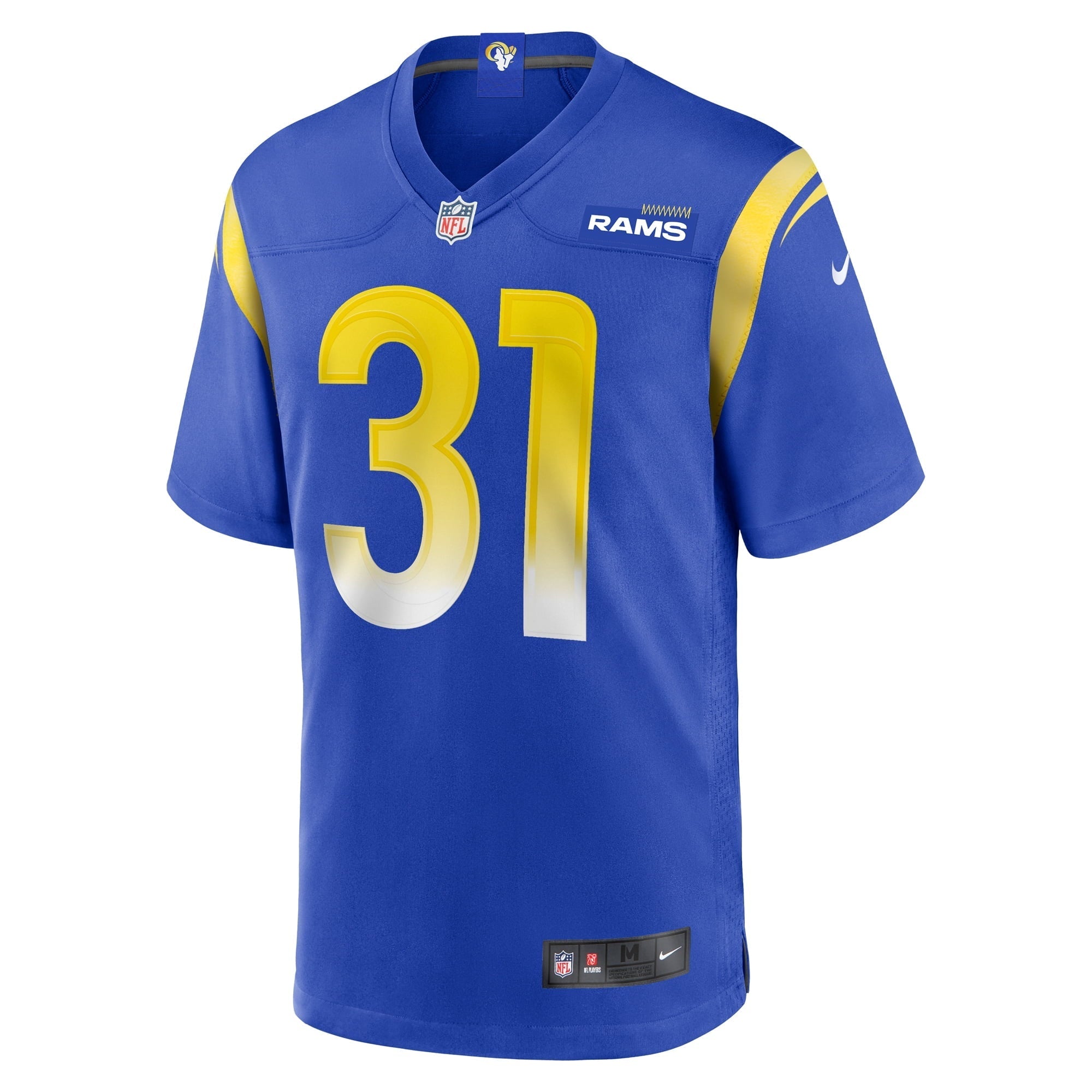 Men's Nike Nick Hampton Royal Los Angeles Rams Home Game Jersey