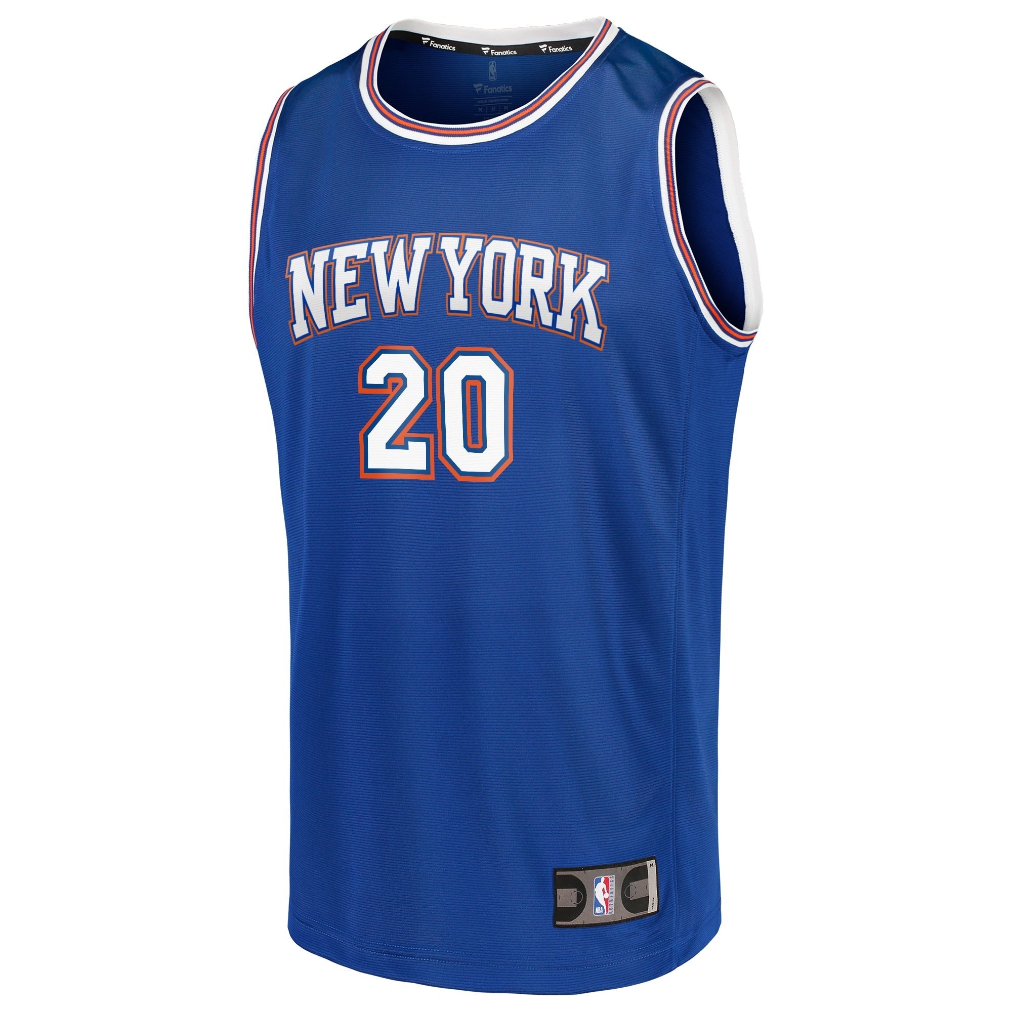 Men's Fanatics Branded Kevin Knox Royal New York Knicks Fast Break Team Replica Jersey - Statement Edition