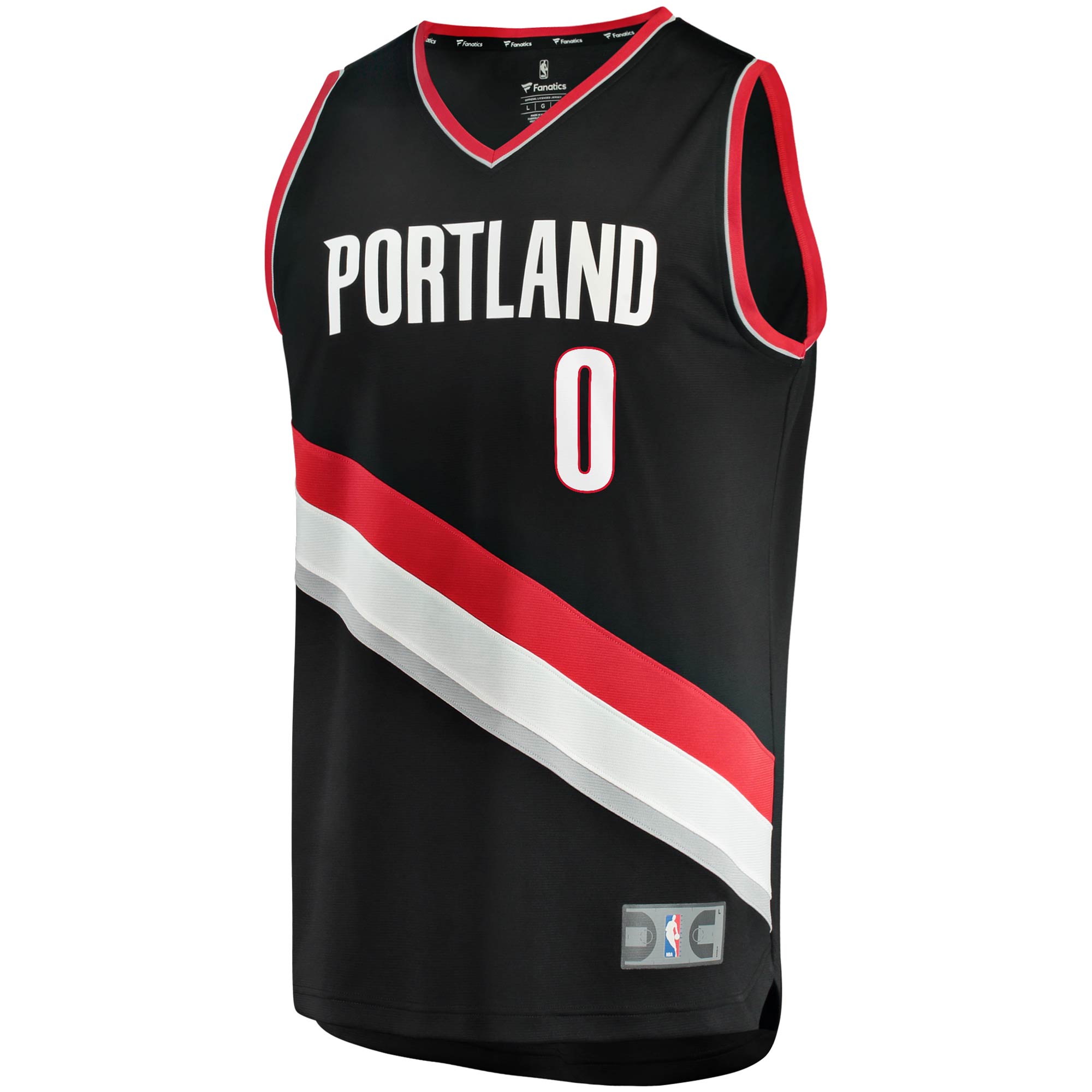 Damian Lillard Portland Trail Blazers Fanatics Branded 2020/21 Fast Break Replica Jersey - Icon Edition - Black