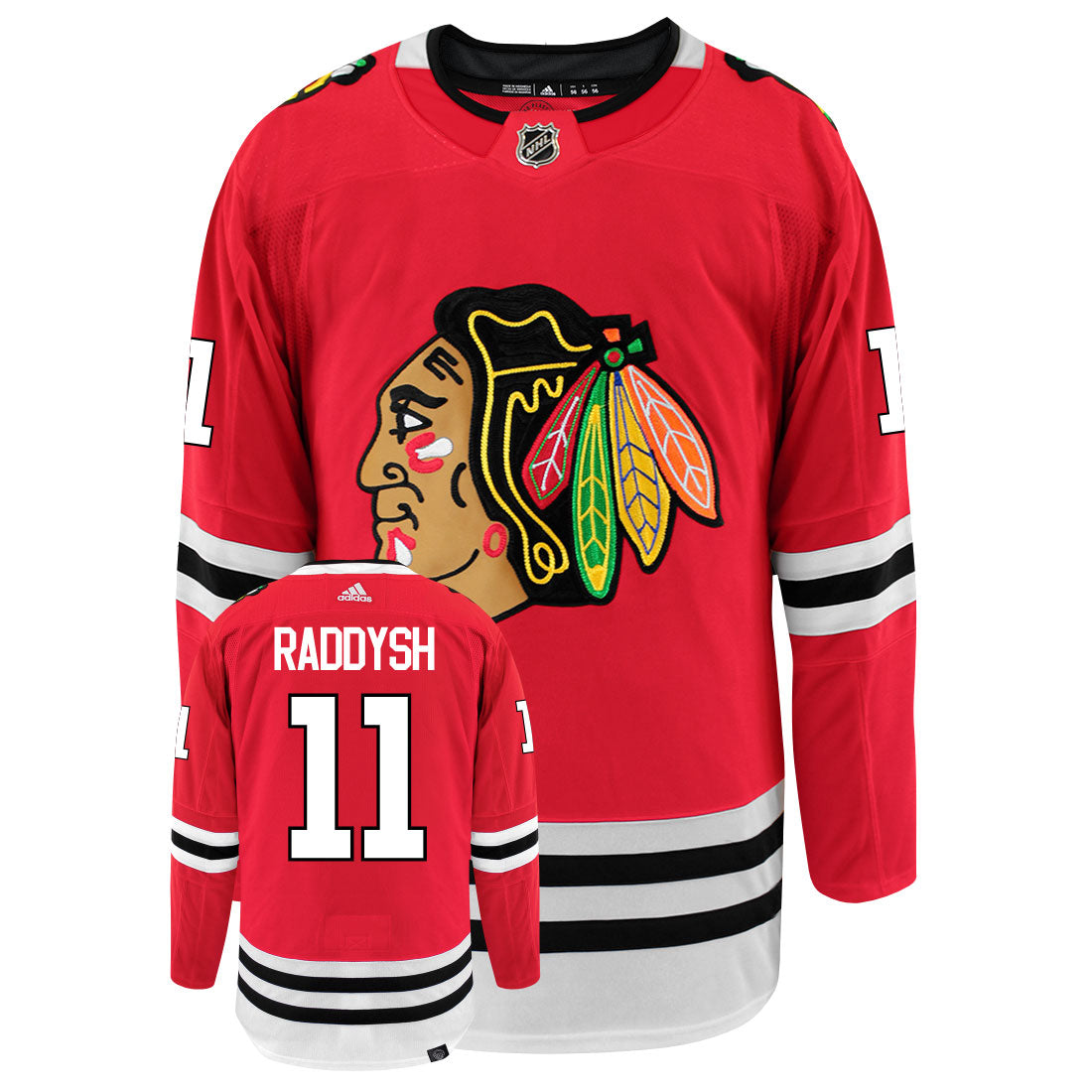 Taylor Raddysh Chicago Blackhawks Adidas Primegreen Authentic NHL Hockey Jersey