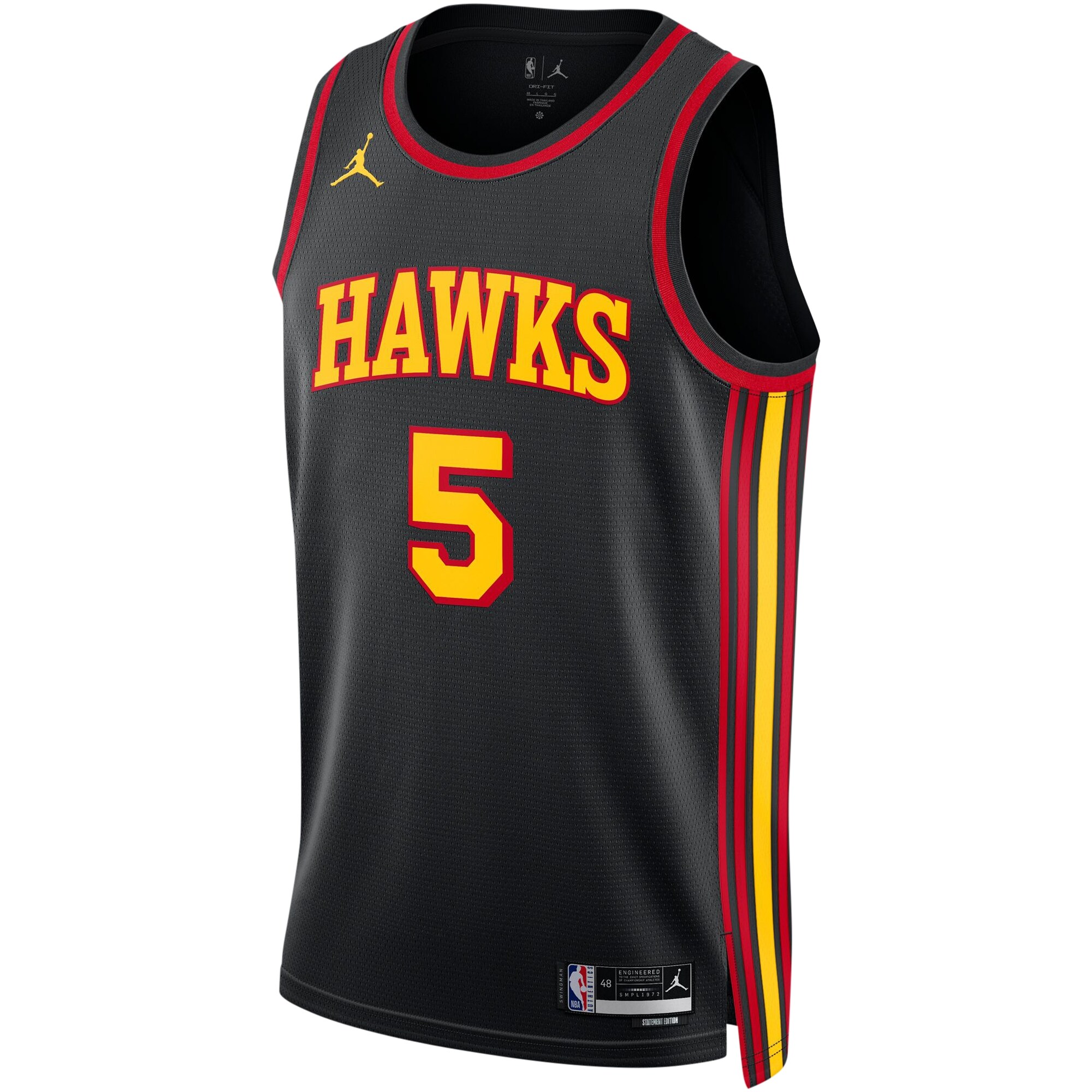 Dejounte Murray Atlanta Hawks Jordans Brand Unisex Swingman Jersey - Statement Edition - Black