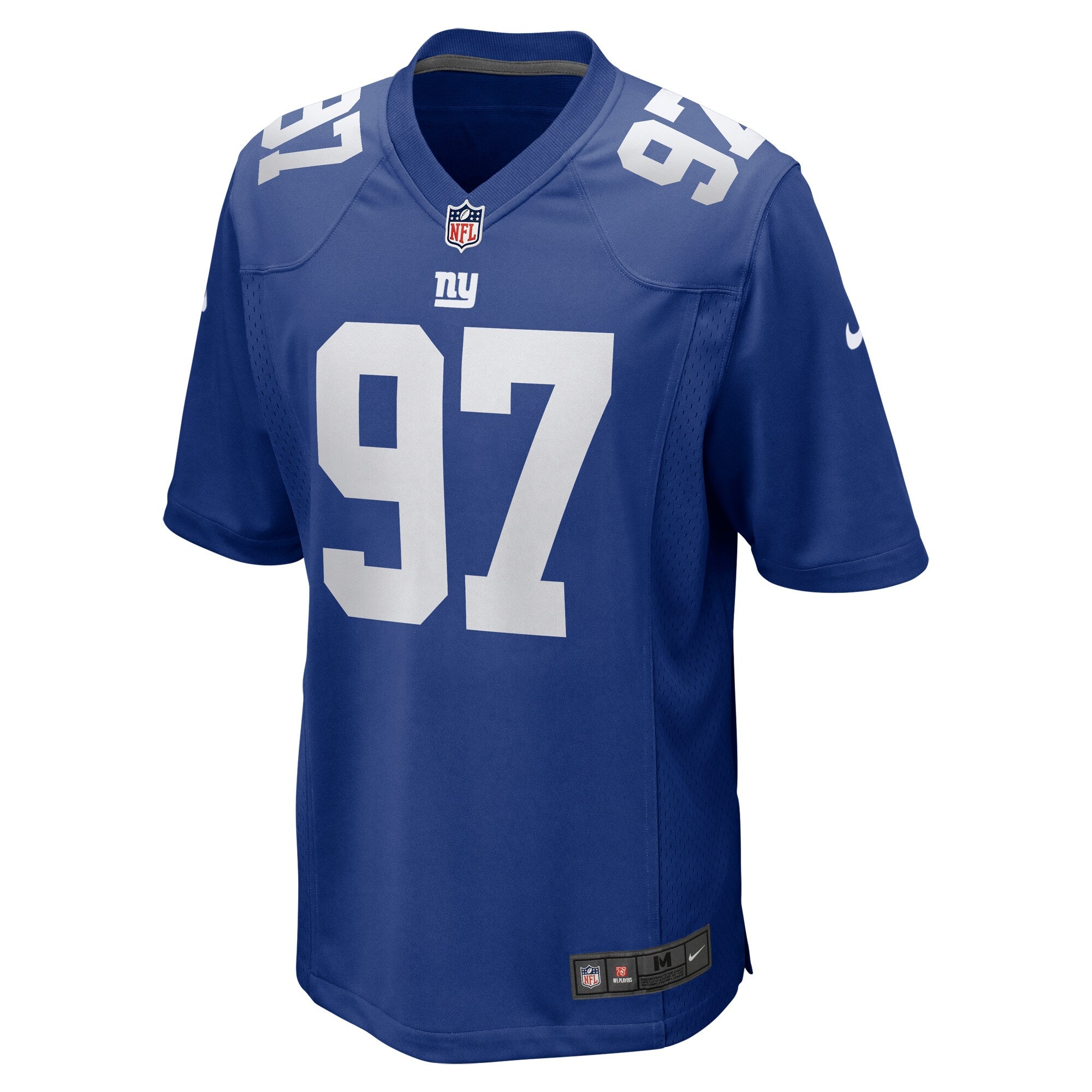 Men's Nike Dexter Lawrence II Royal New York Giants Team Game Player Jersey