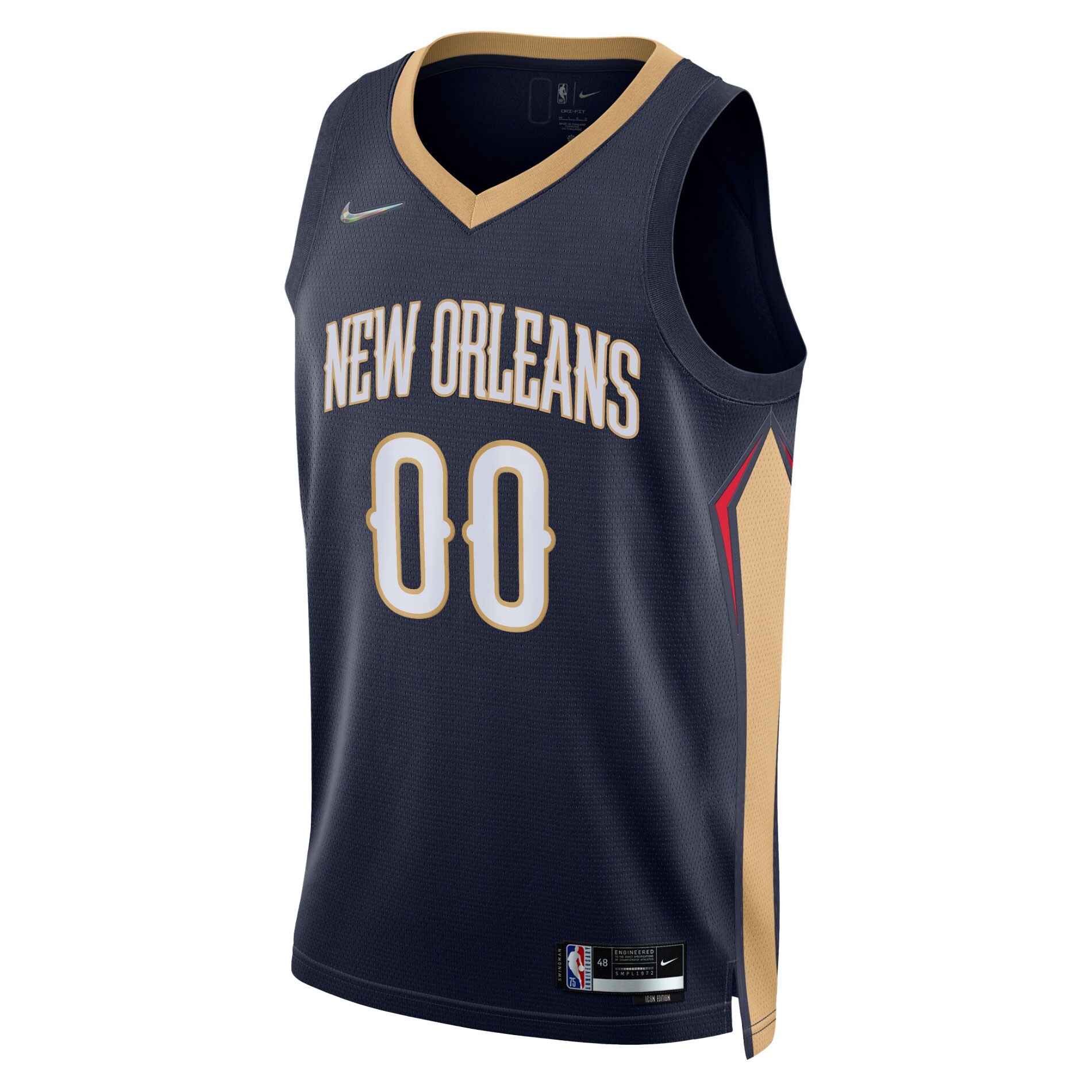 New Orleans Pelicans Nike 2021/22 Diamond Swingman Custom Jersey - Icon Edition - Navy