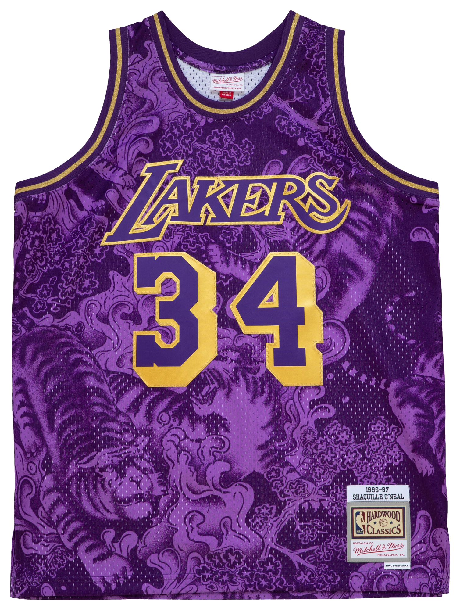 Men's  Mitchell & Ness Lakers CNY Jersey - Purple