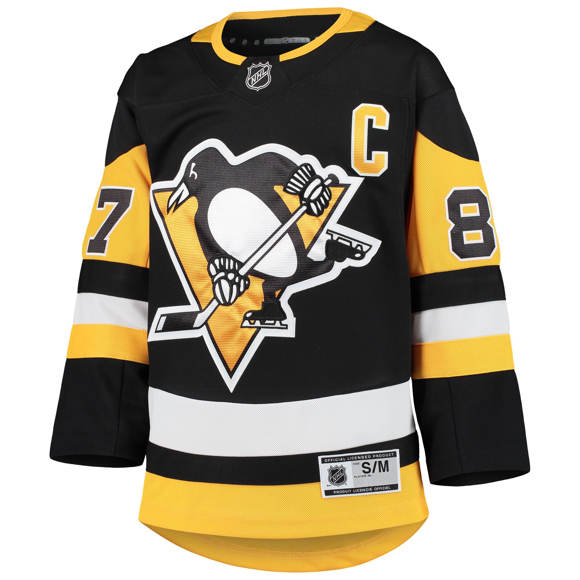Sidney Crosby Pittsburgh Penguins Youth Premier Player Jersey - Black
