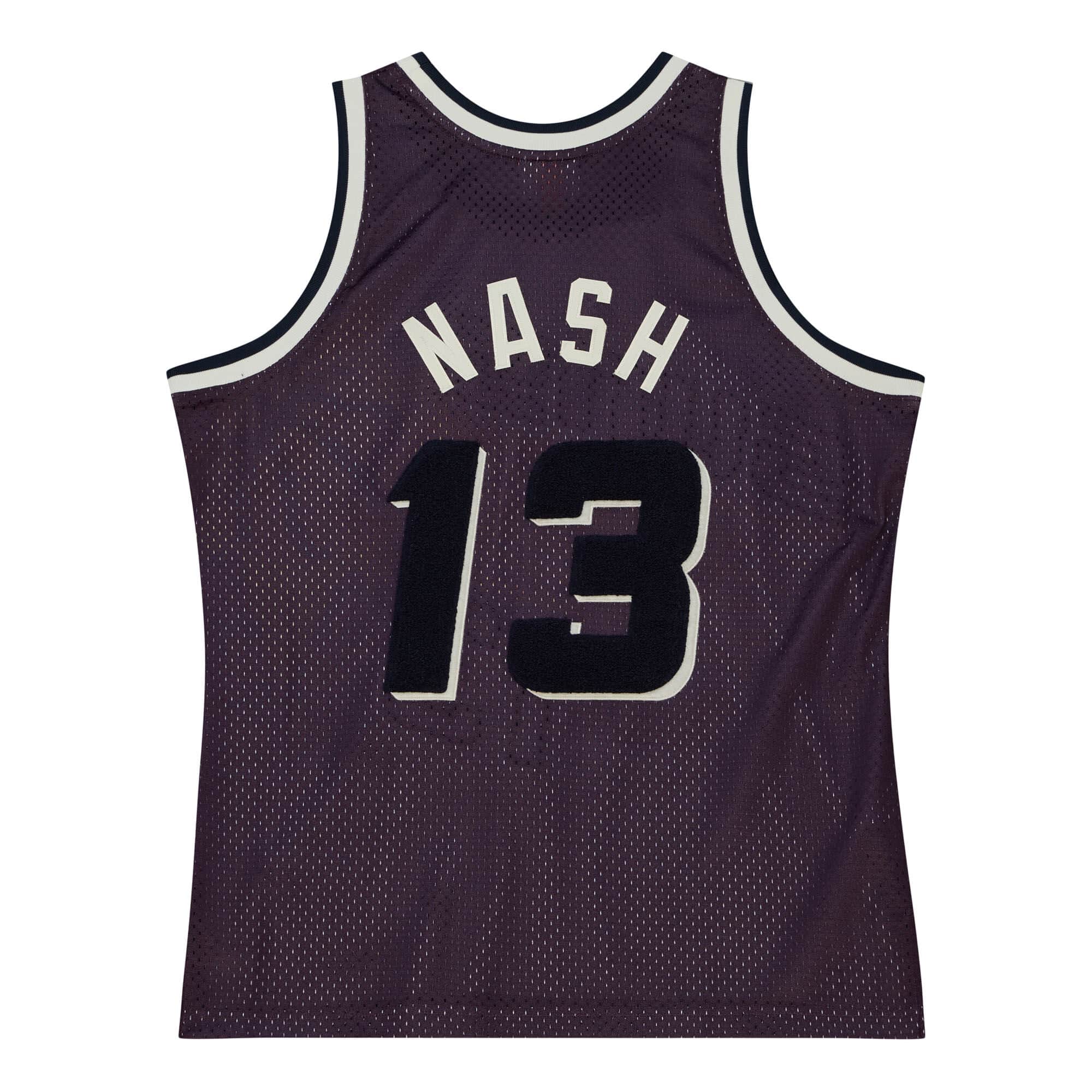 Off Court Chenille Swingman Steve Nash Phoenix Suns 1996-97 Jersey