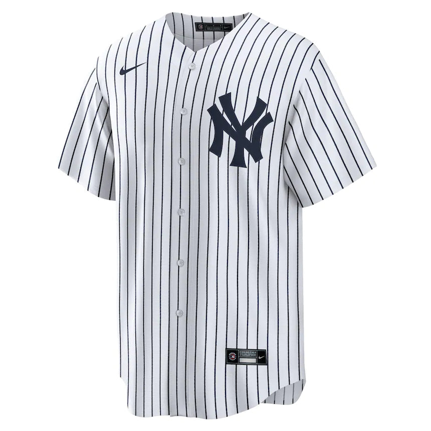 Men's New York Yankees White Home Replica Blank Team Jersey