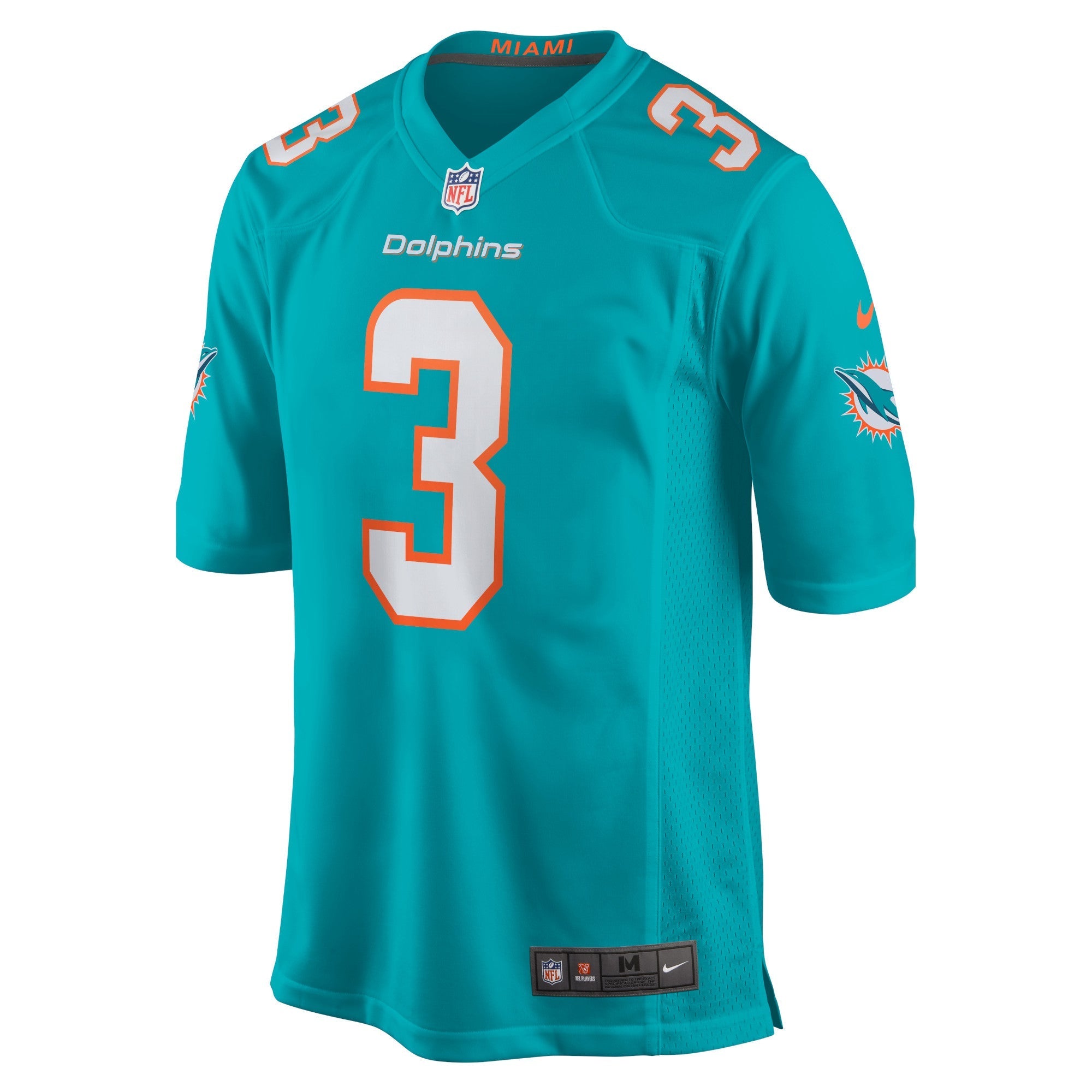 Men's Nike Will Fuller V Aqua Miami Dolphins Game Jersey