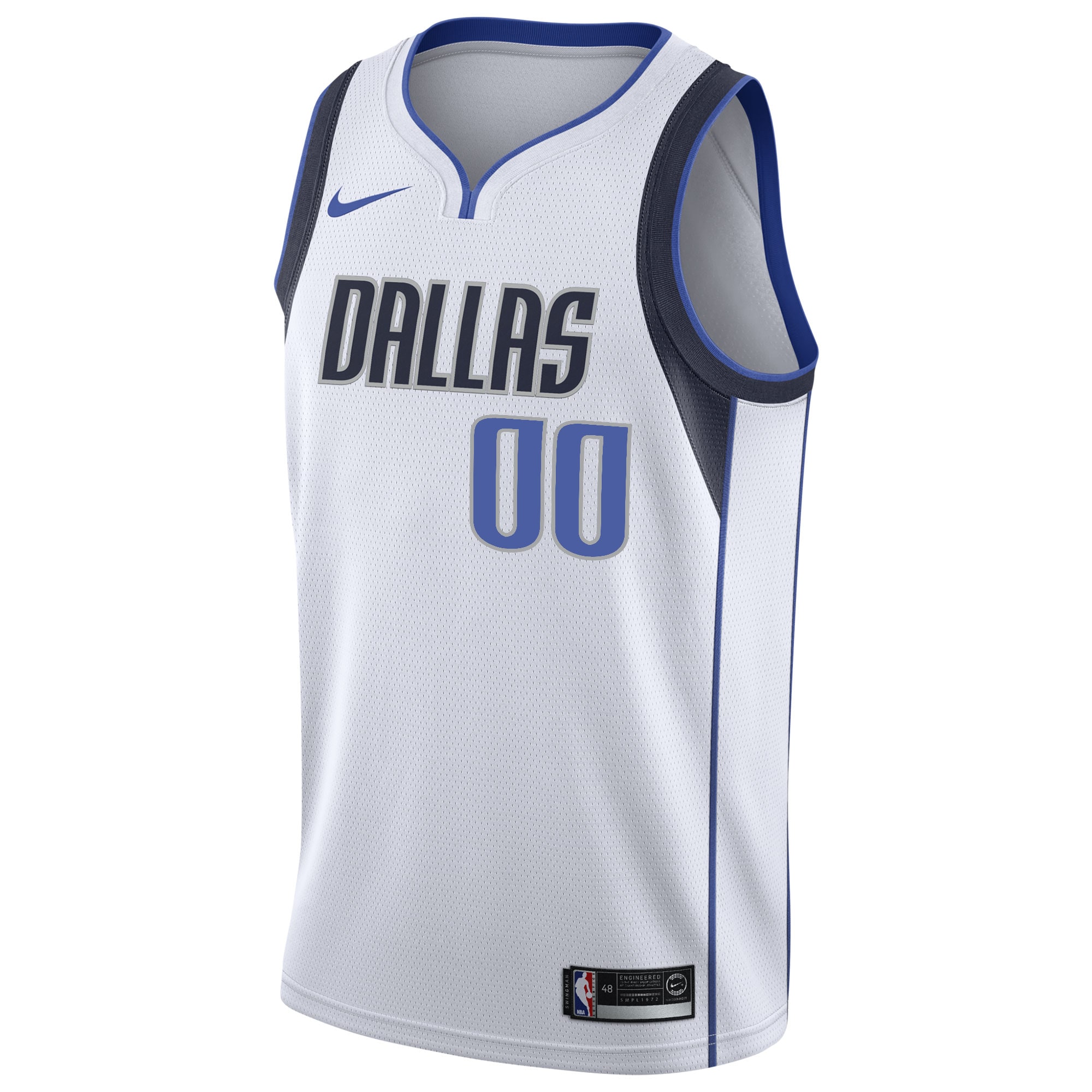 Dallas Mavericks Nike 2020/21 Swingman Custom Jersey - Association Edition - White