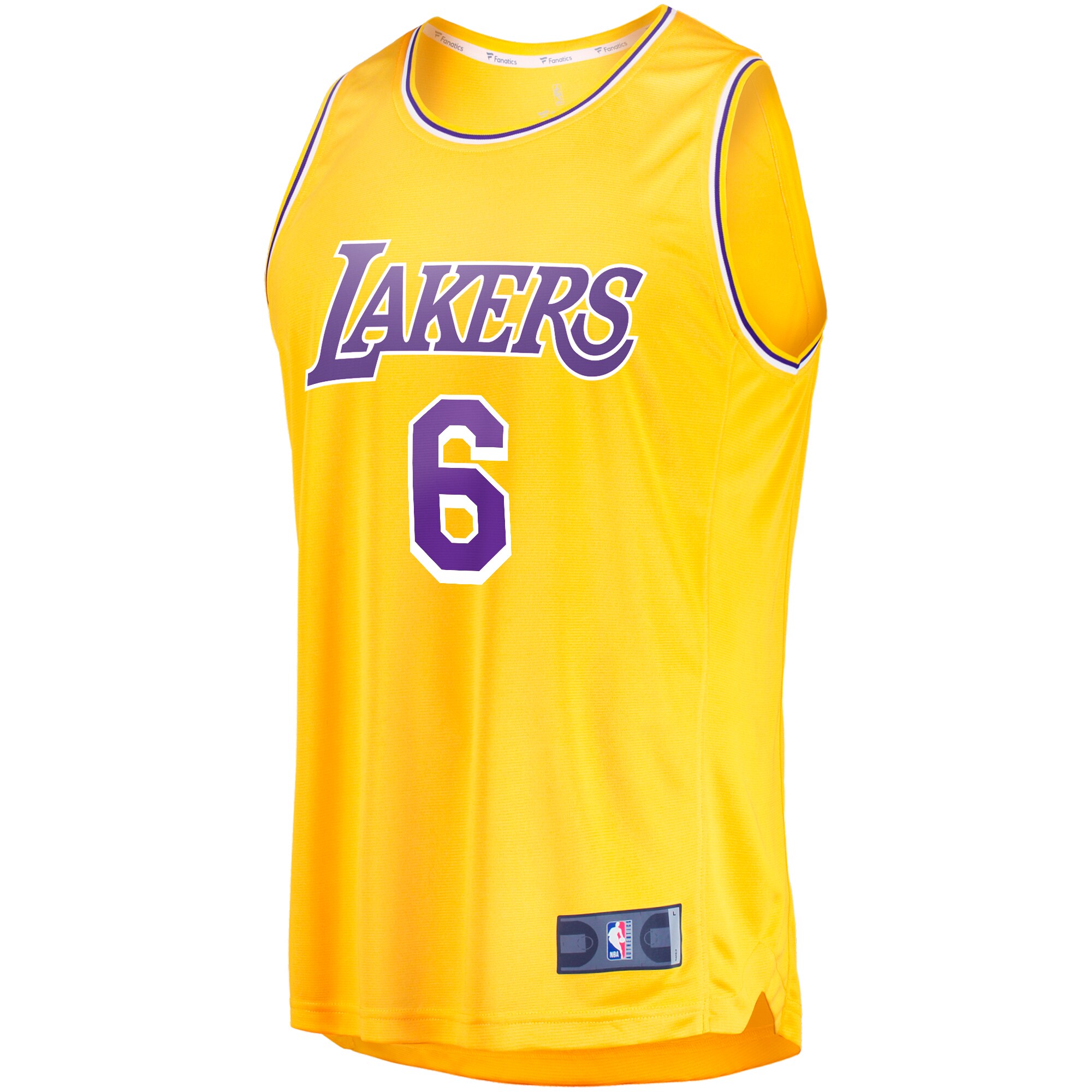 LeBron James Los Angeles Lakers Fanatics Branded Big & Tall Fast Break Player Jersey - Gold - Icon Edition