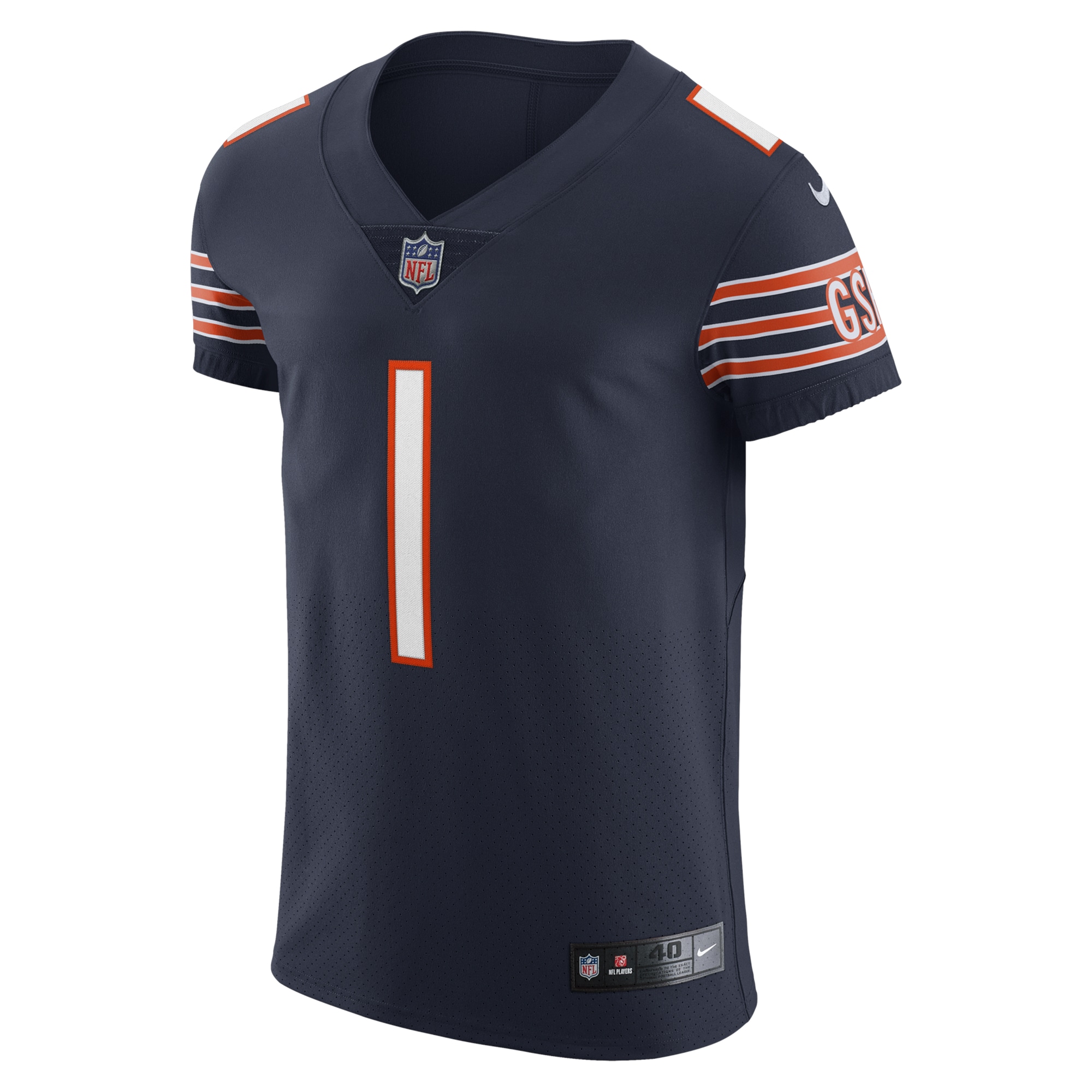 Justin Fields Chicago Bears Nike Vapor Elite Jersey - Navy