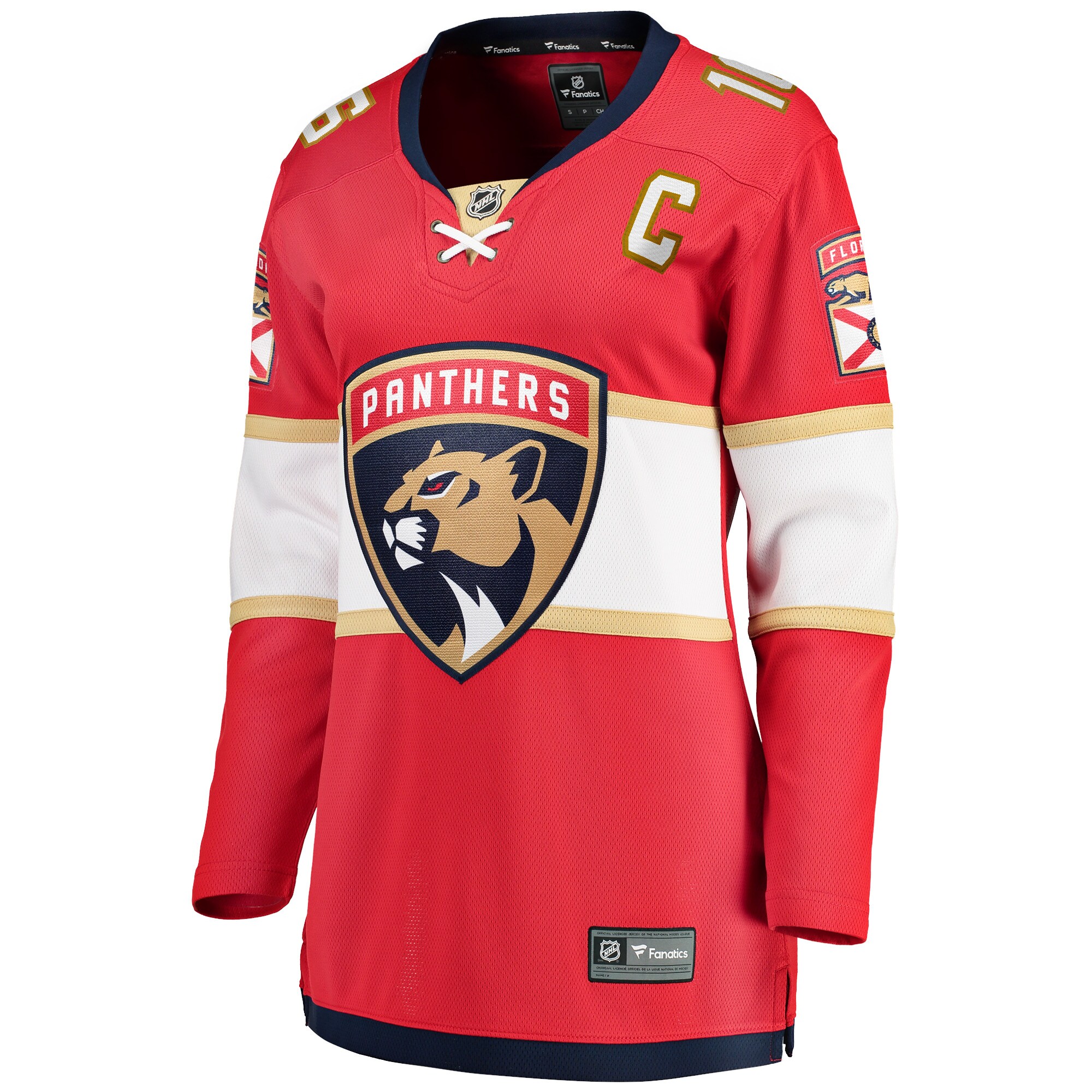 Aleksander Barkov Florida Panthers Fanatics Branded Women's Home Captain Premier Breakaway Player Jersey - Red