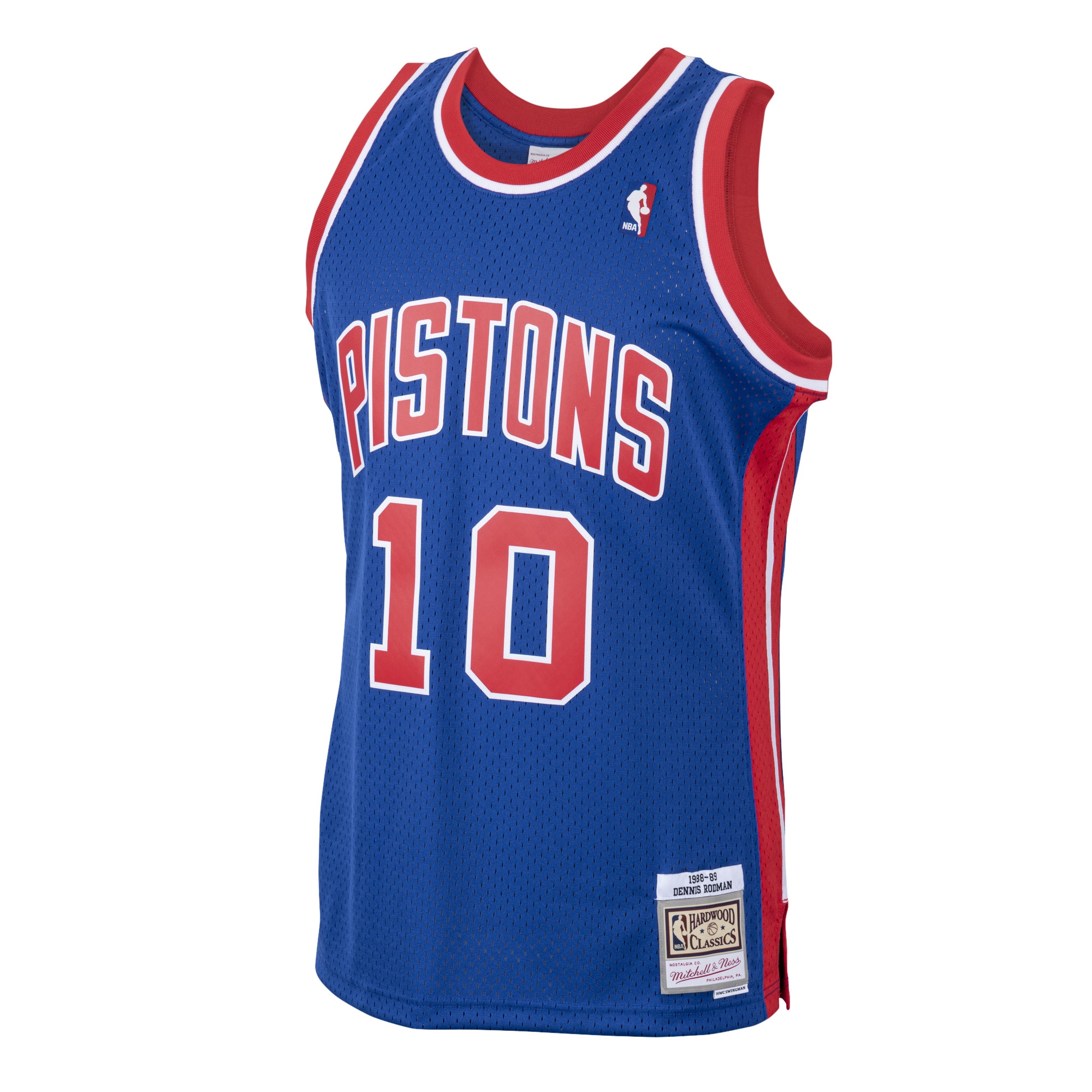 Dennis Rodman Detroit Pistons Mitchell & Ness 2001/02 Hardwood Classics Swingman Jersey - Royal
