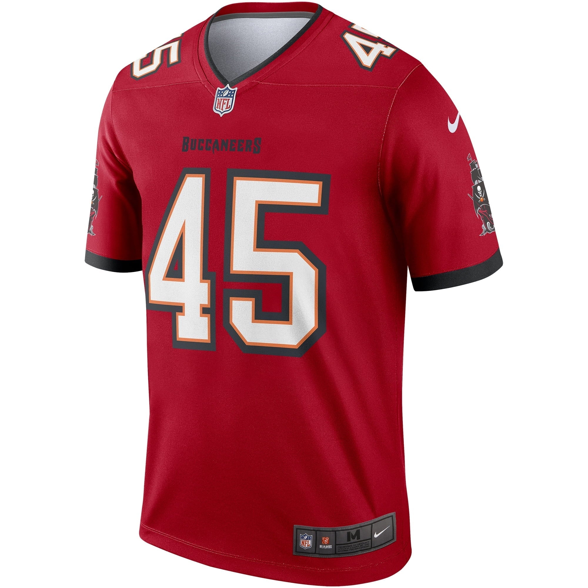 Men's Nike Devin White Red Tampa Bay Buccaneers Legend Jersey