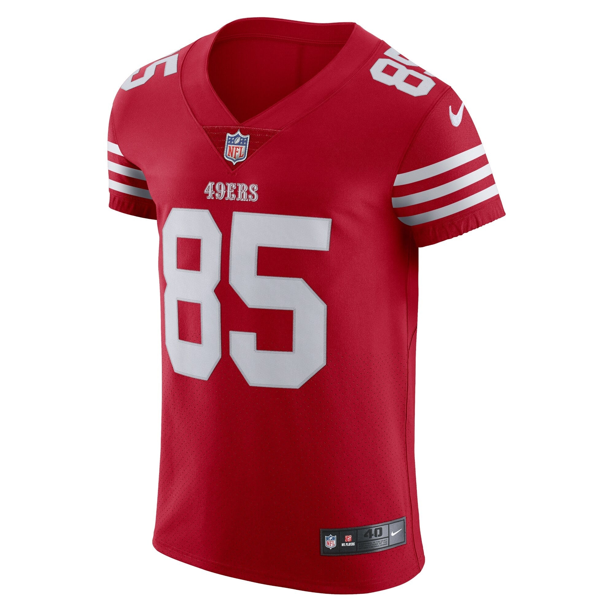 Men's Nike George Kittle Scarlet San Francisco 49ers Vapor Elite Jersey