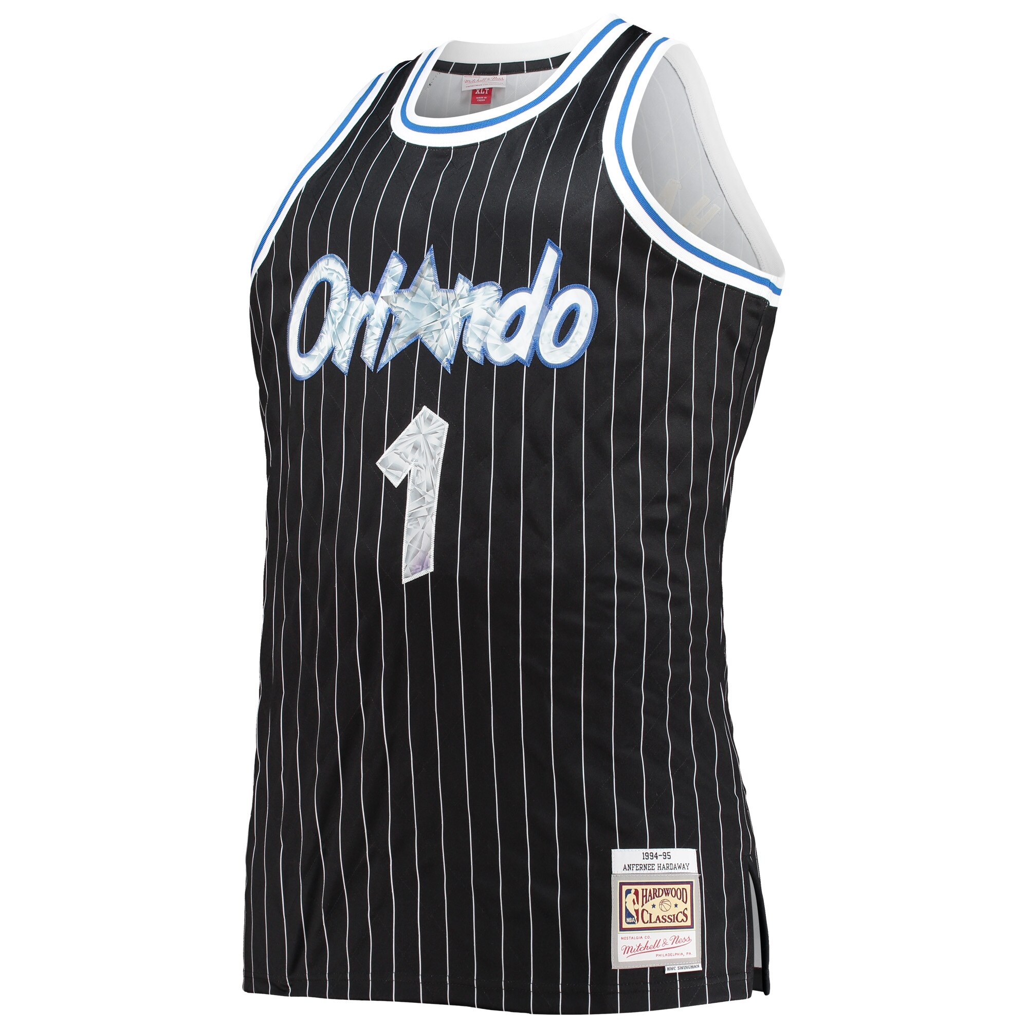 Penny Hardaway Orlando Magic Mitchell & Ness Big & Tall 1994-95 NBA 75th Anniversary Diamond Swingman Jersey - Black