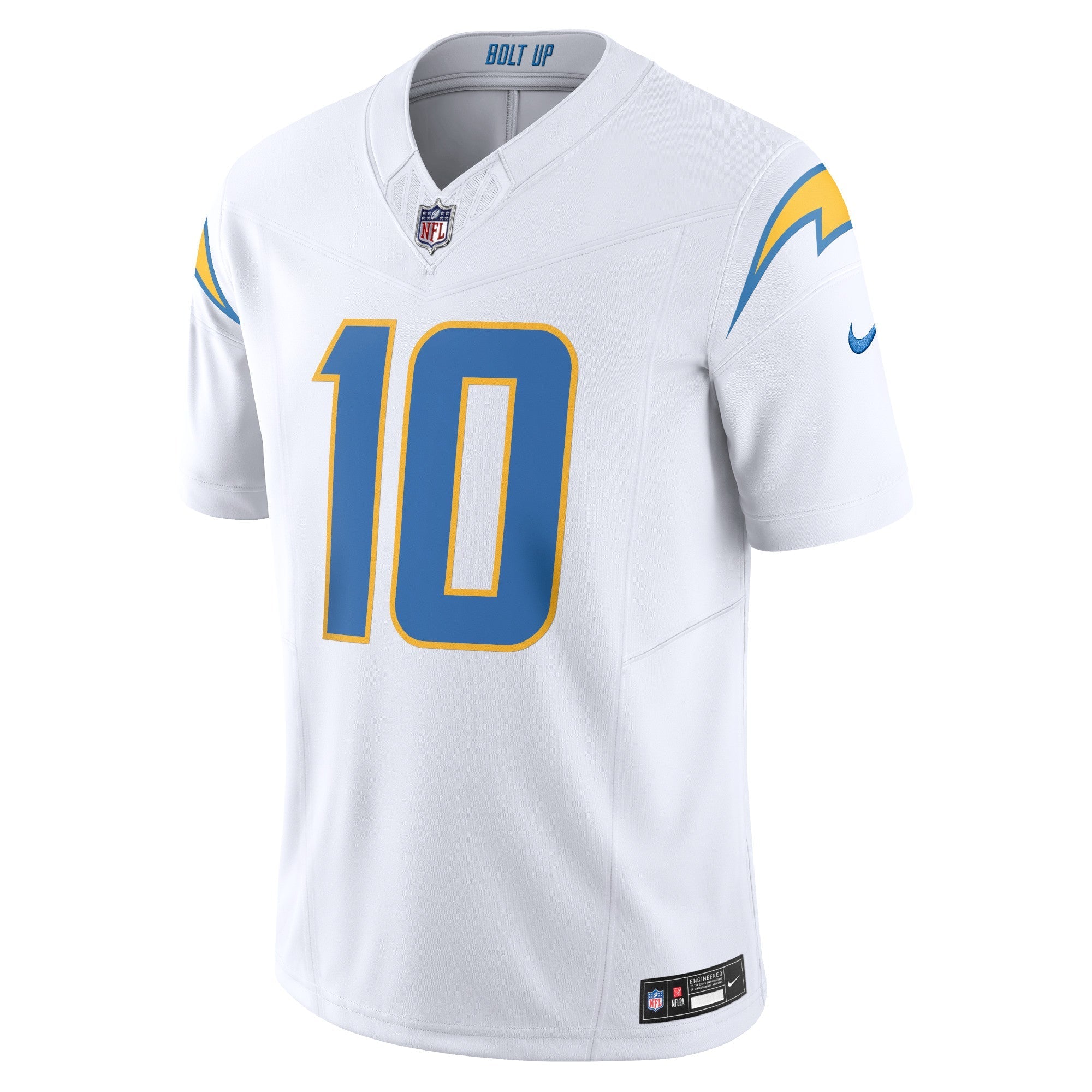 Men's Nike Justin Herbert White Los Angeles Chargers Vapor F.U.S.E. Limited Jersey