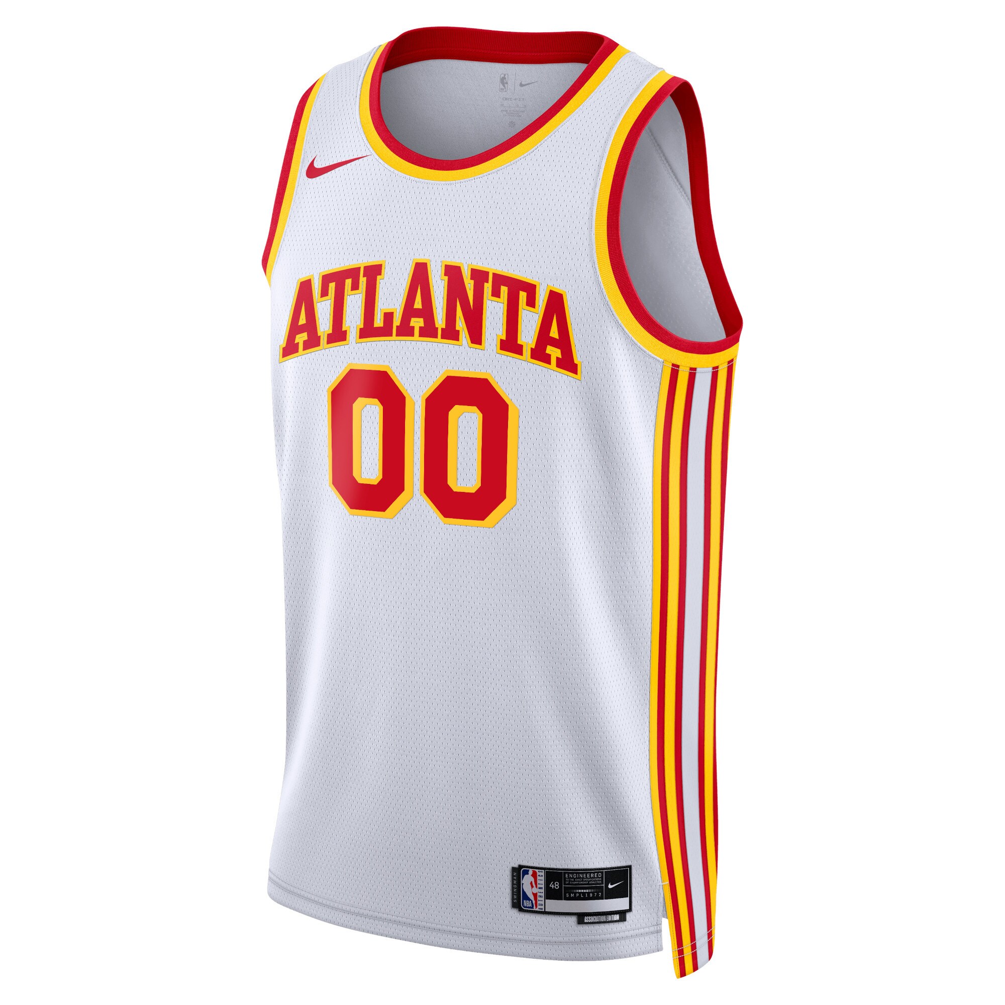 Atlanta Hawks Nike Unisex Swingman Custom Jersey White - Icon Edition