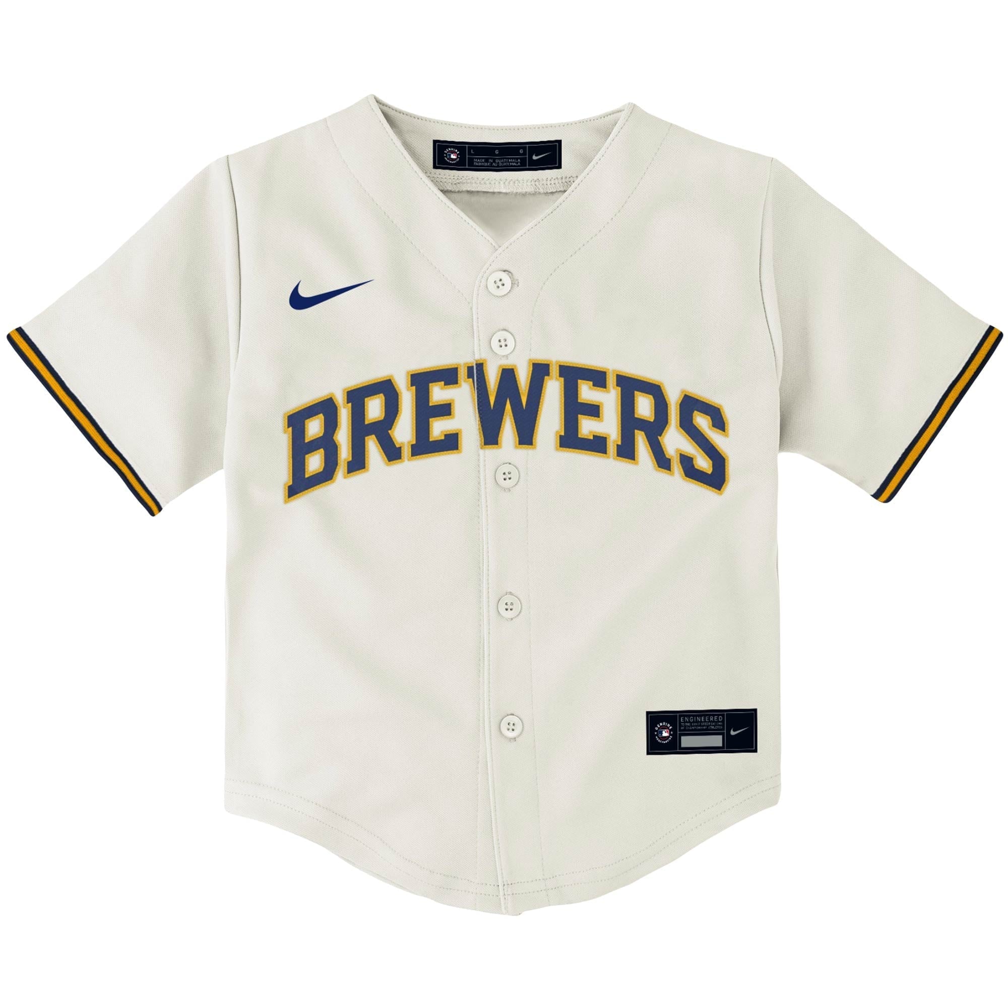 Toddler Nike Christian Yelich Cream Milwaukee Brewers Home Replica Player Jersey